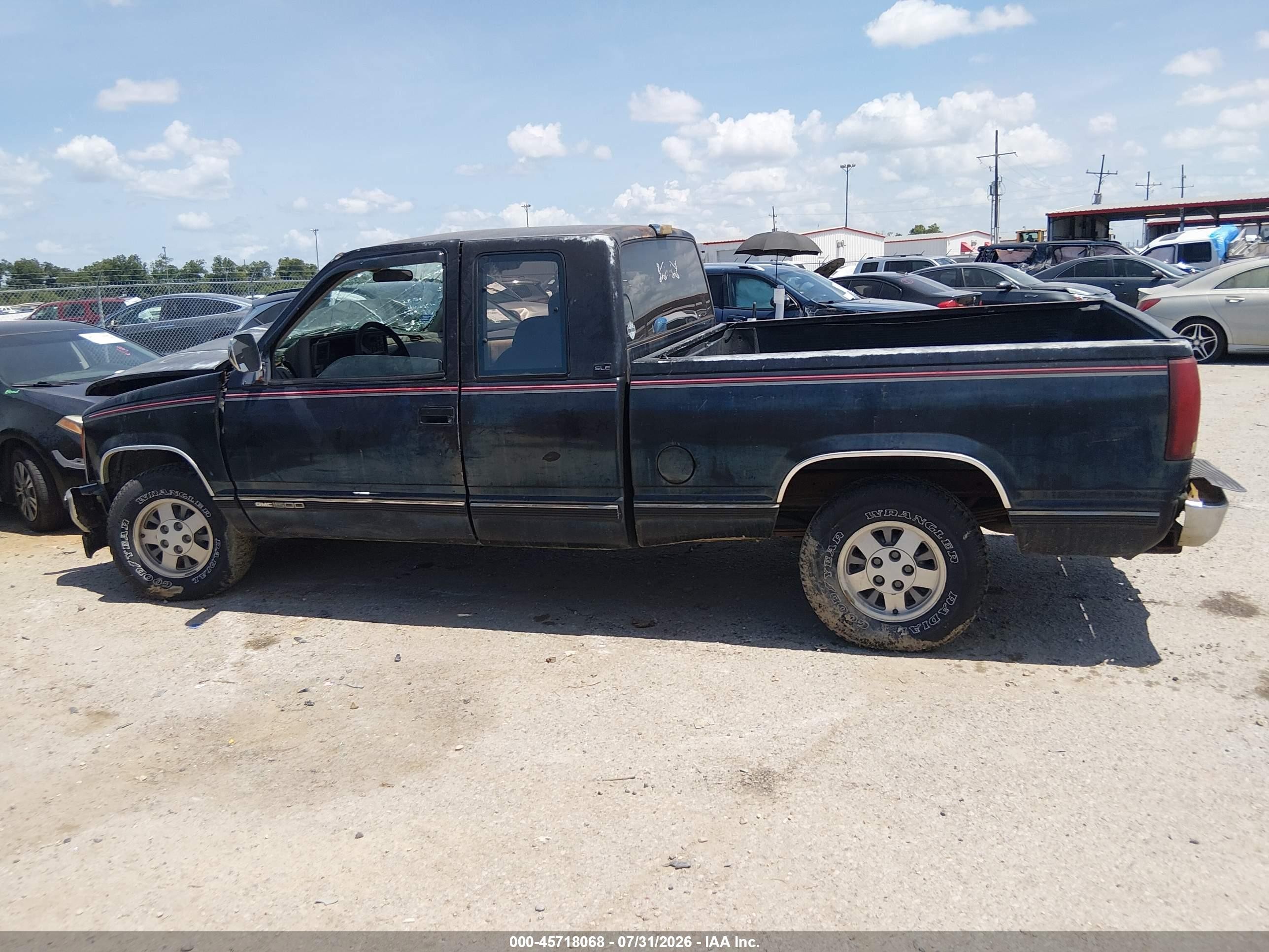 1993 Gmc Sierra C1500 Черный vin: 2GTEC19K7P1534697