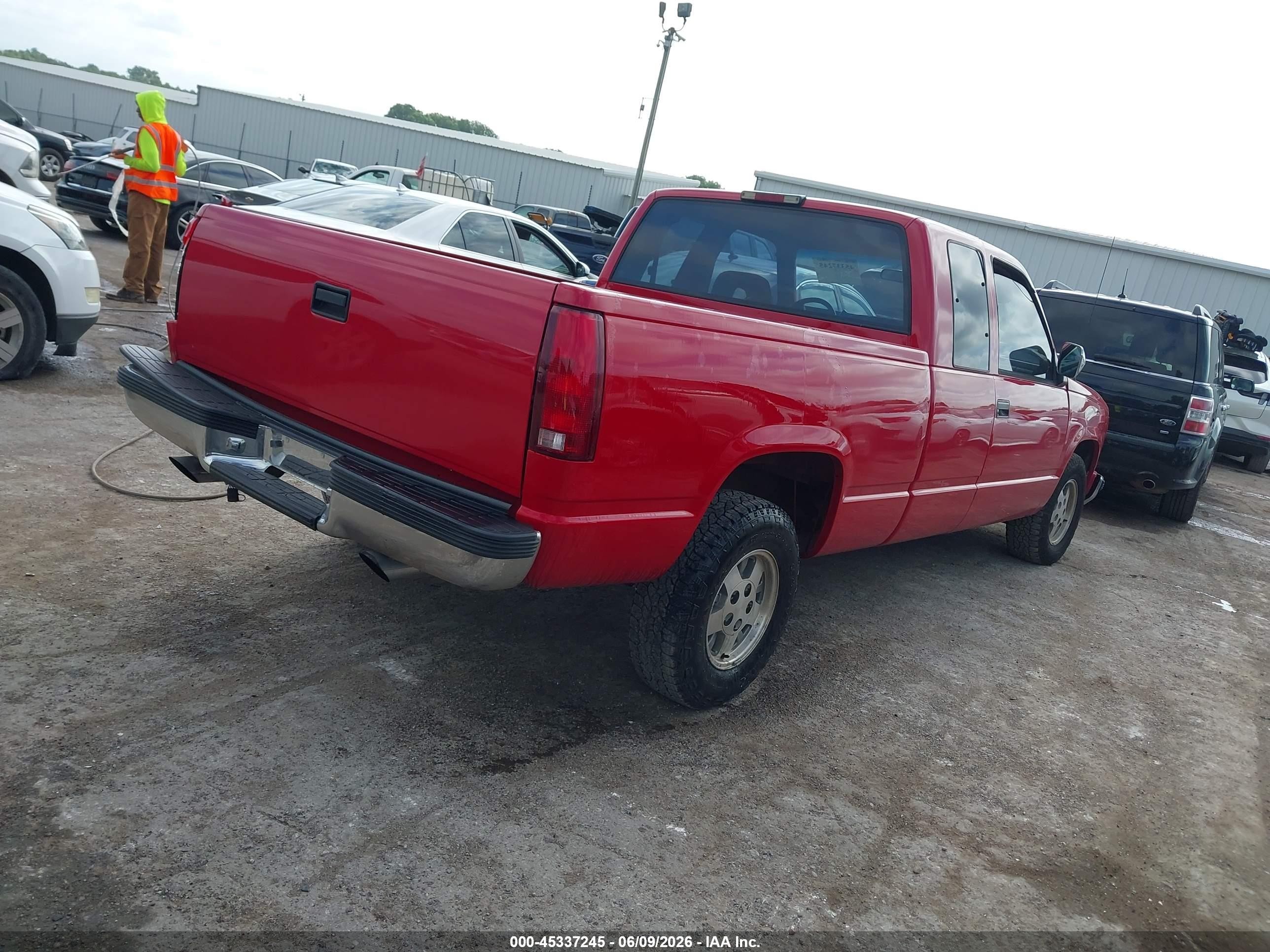 1994 Gmc Sierra C1500 Red vin: 2GTEC19K7R1585698