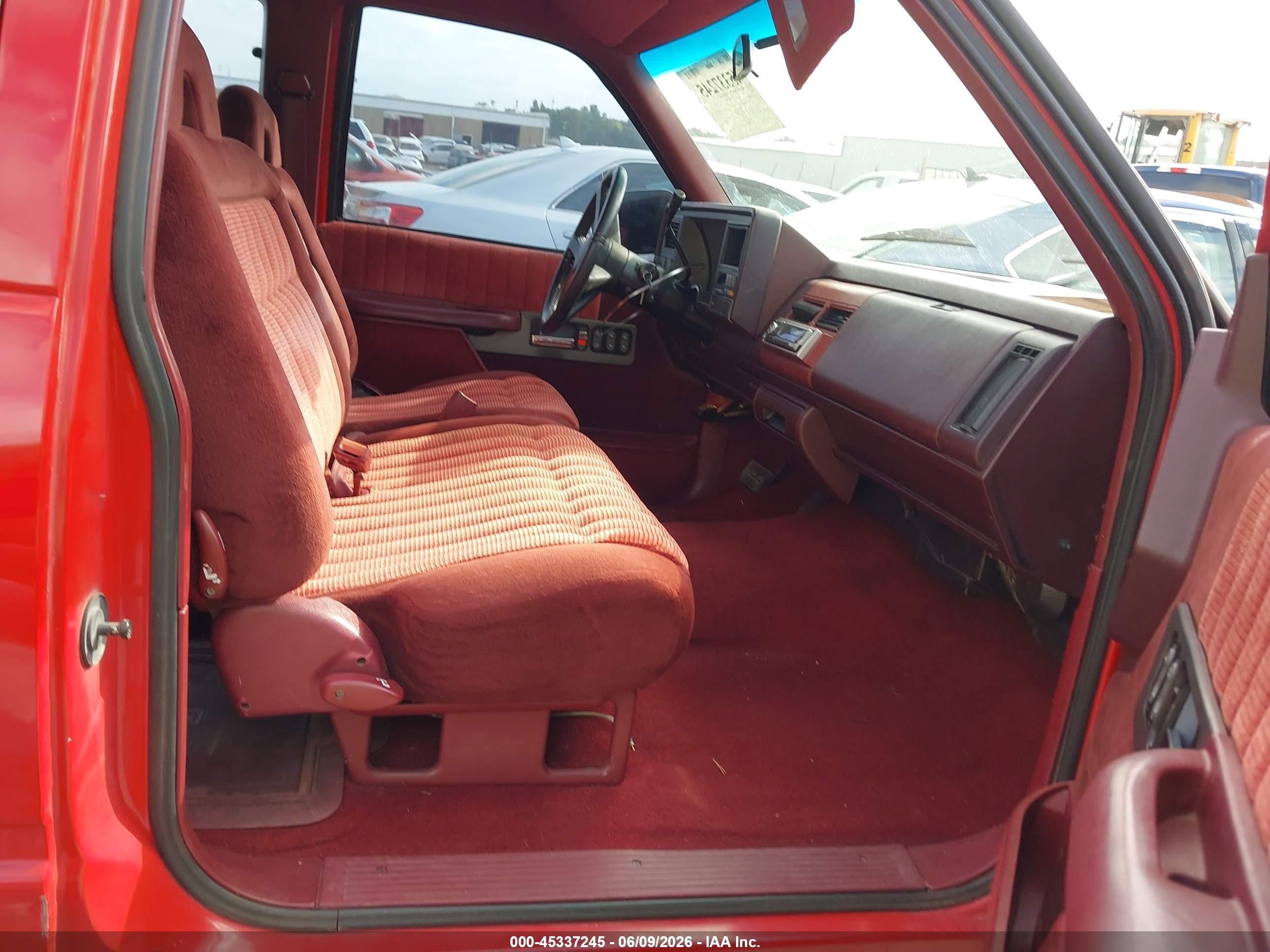 1994 Gmc Sierra C1500 Red vin: 2GTEC19K7R1585698