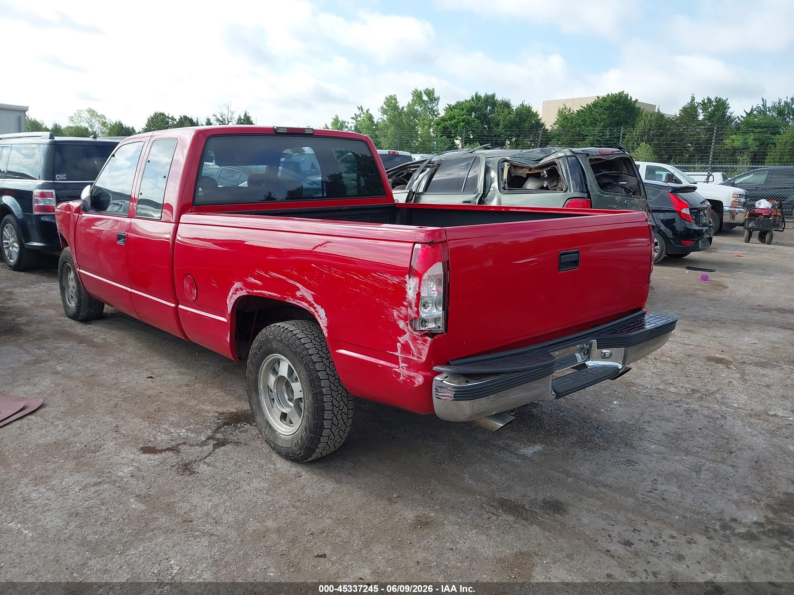 1994 Gmc Sierra C1500 Red vin: 2GTEC19K7R1585698