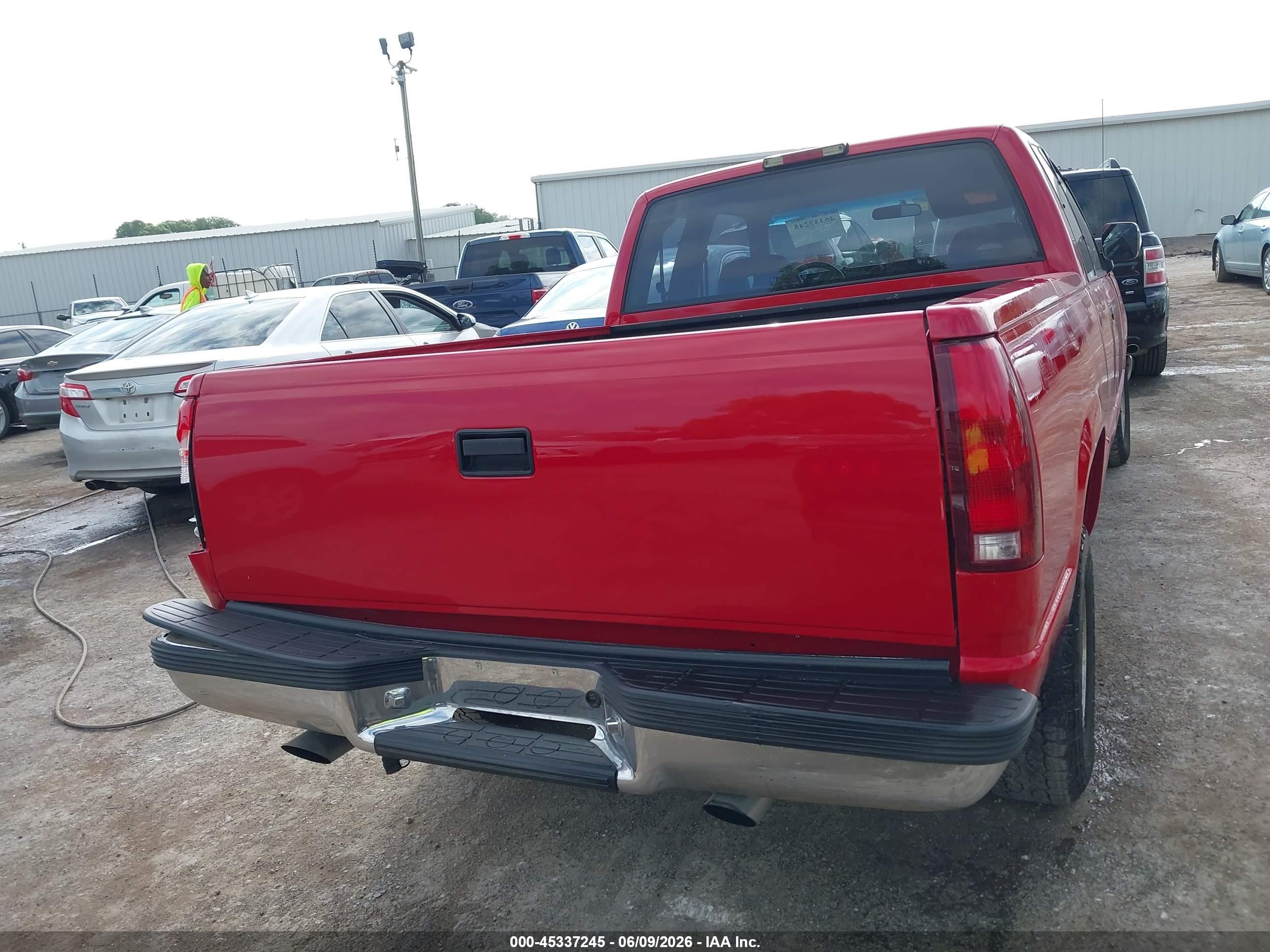 1994 Gmc Sierra C1500 Red vin: 2GTEC19K7R1585698