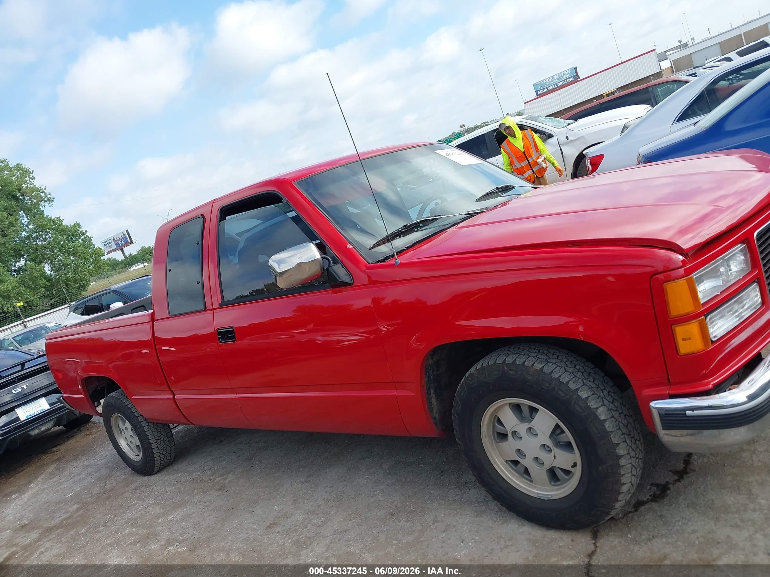 1994 Gmc Sierra C1500 Red vin: 2GTEC19K7R1585698
