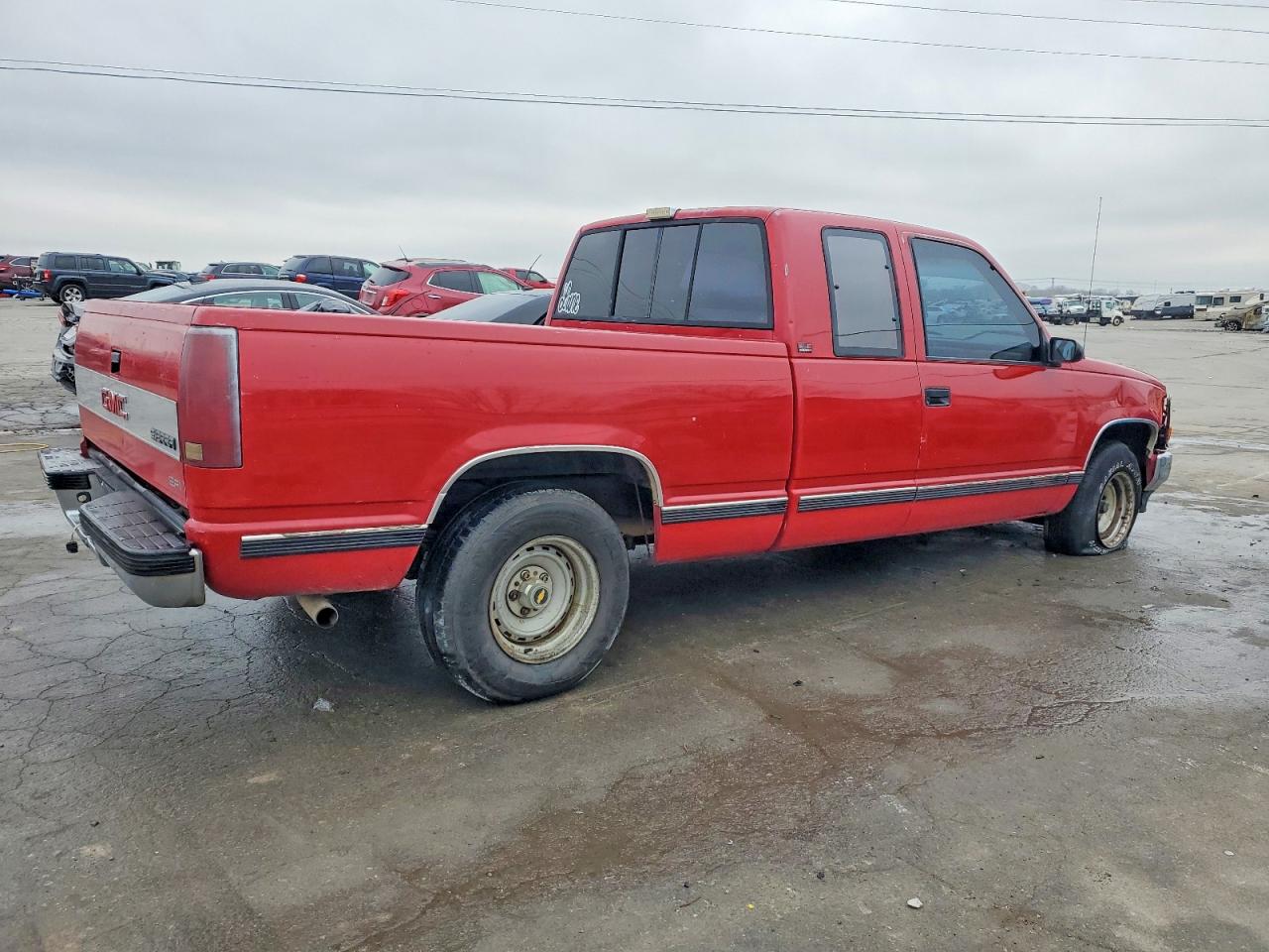 1989 Gmc Sierra C1500 Red vin: 2GTEC19K8K1551520