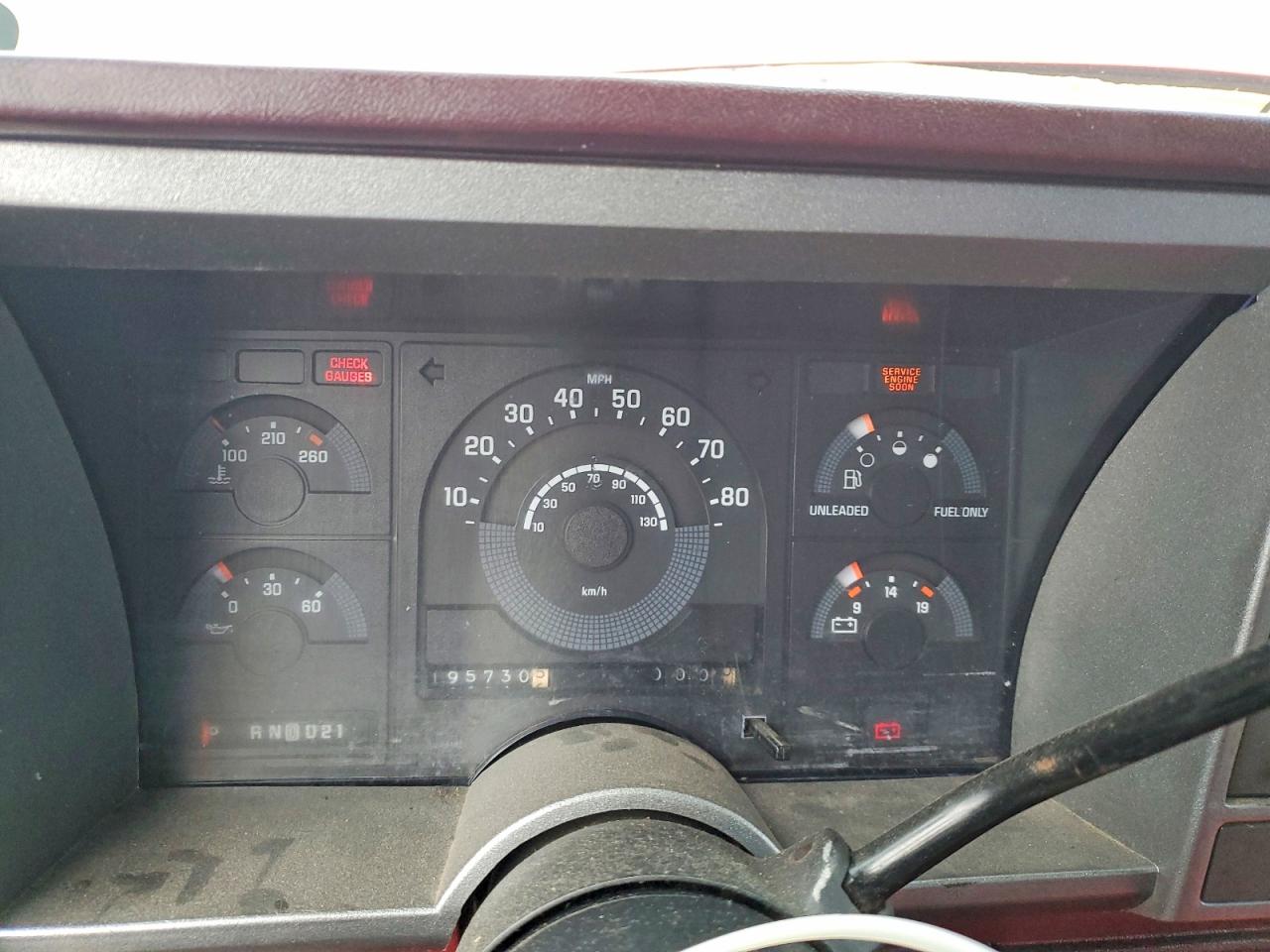 1989 Gmc Sierra C1500 Red vin: 2GTEC19K8K1551520