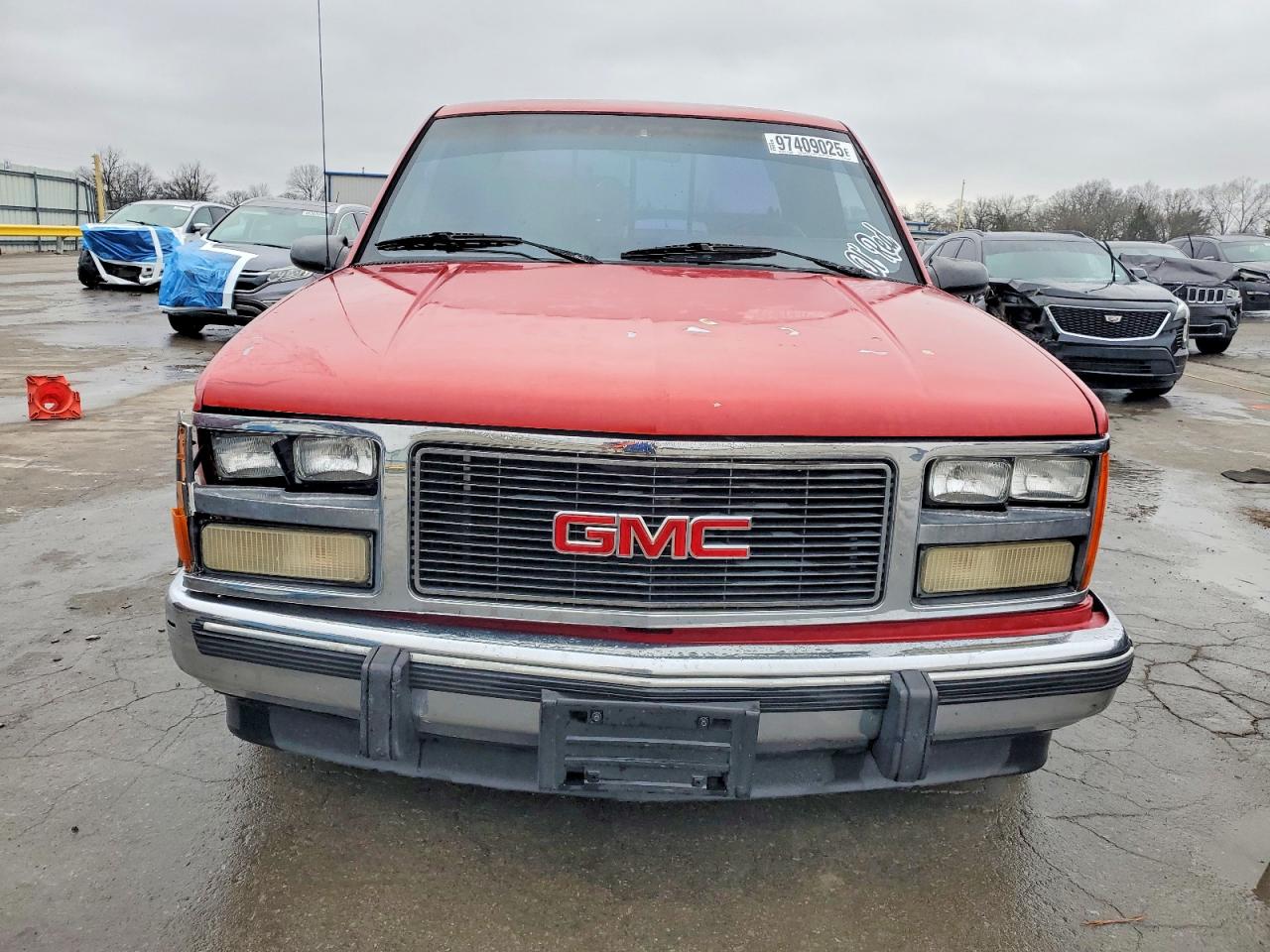 1989 Gmc Sierra C1500 Red vin: 2GTEC19K8K1551520