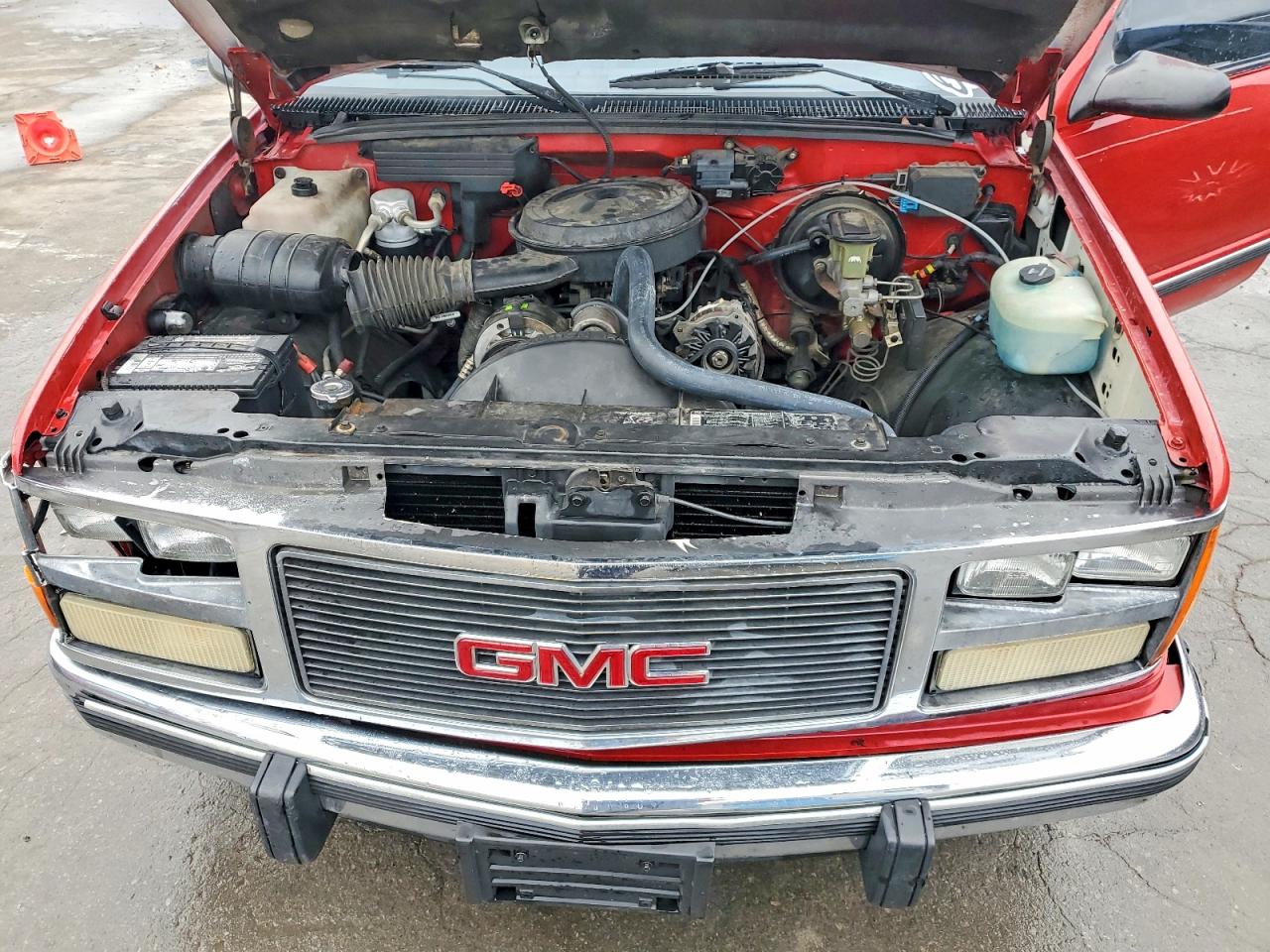 1989 Gmc Sierra C1500 Red vin: 2GTEC19K8K1551520