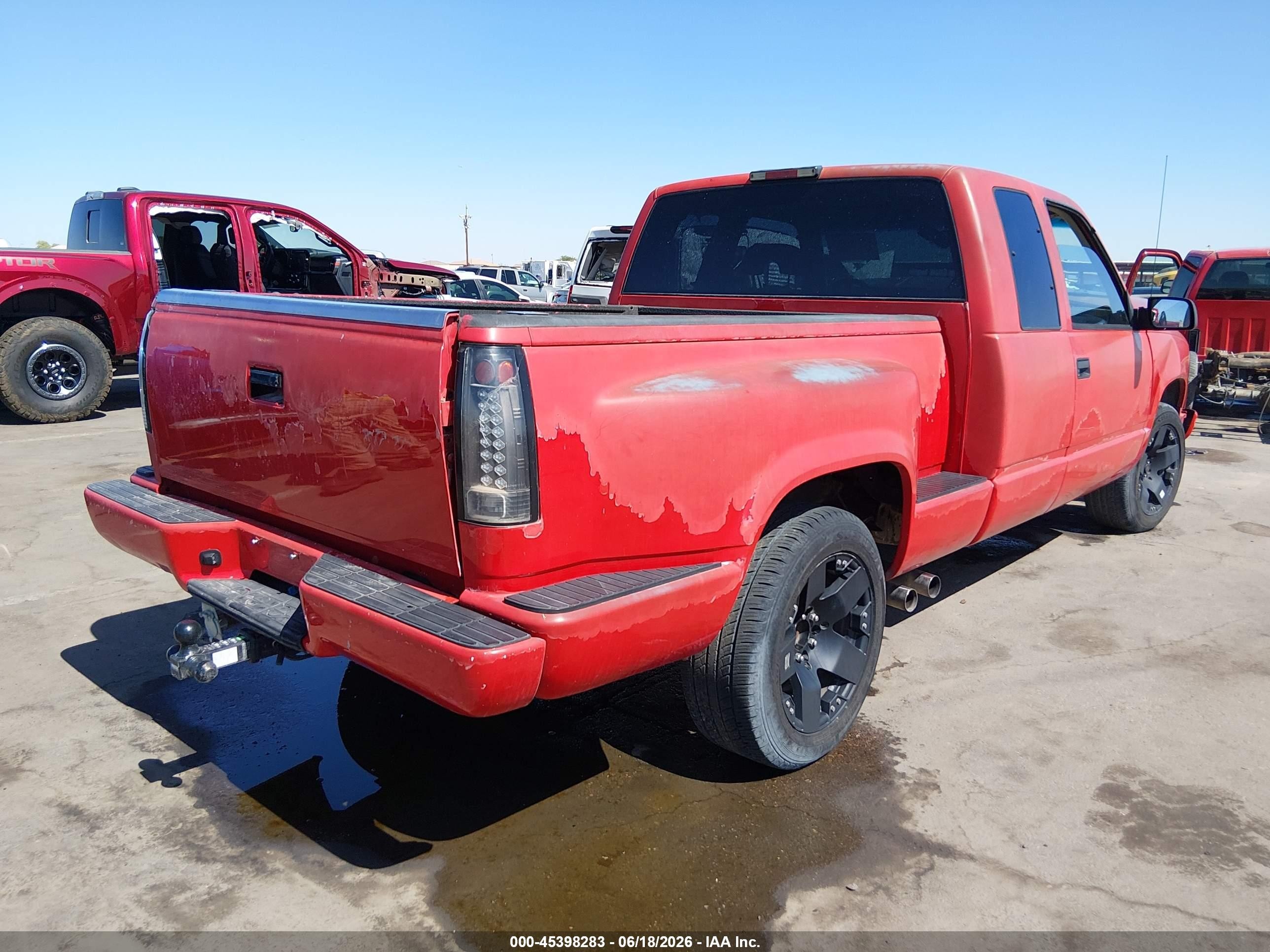 1994 Gmc Sierra C1500 Красный vin: 2GTEC19K9R1530525