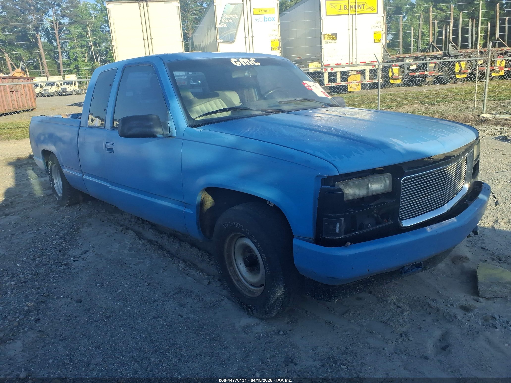 1995 Gmc Sierra C1500 Blue vin: 2GTEC19KXS1502299