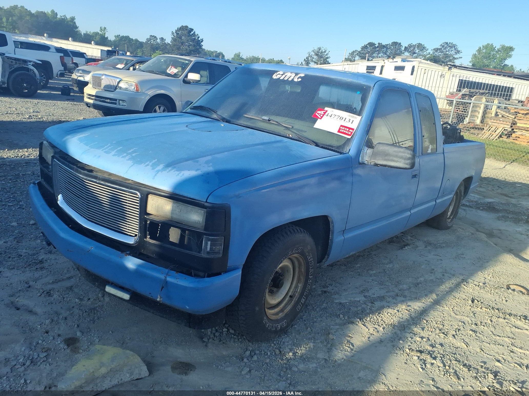 1995 Gmc Sierra C1500 Blue vin: 2GTEC19KXS1502299