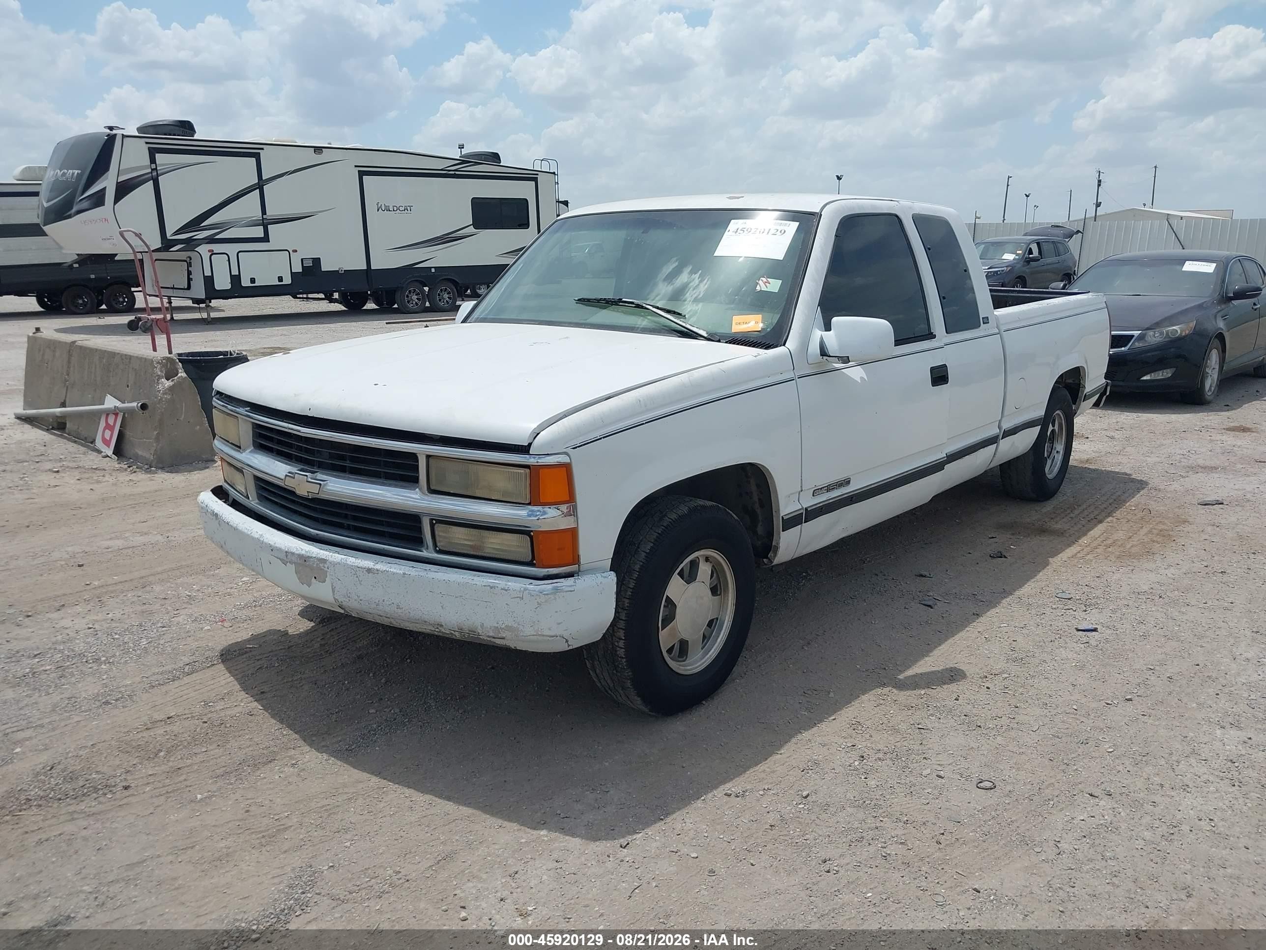 1996 Gmc Sierra C1500 White vin: 2GTEC19M4T1547550