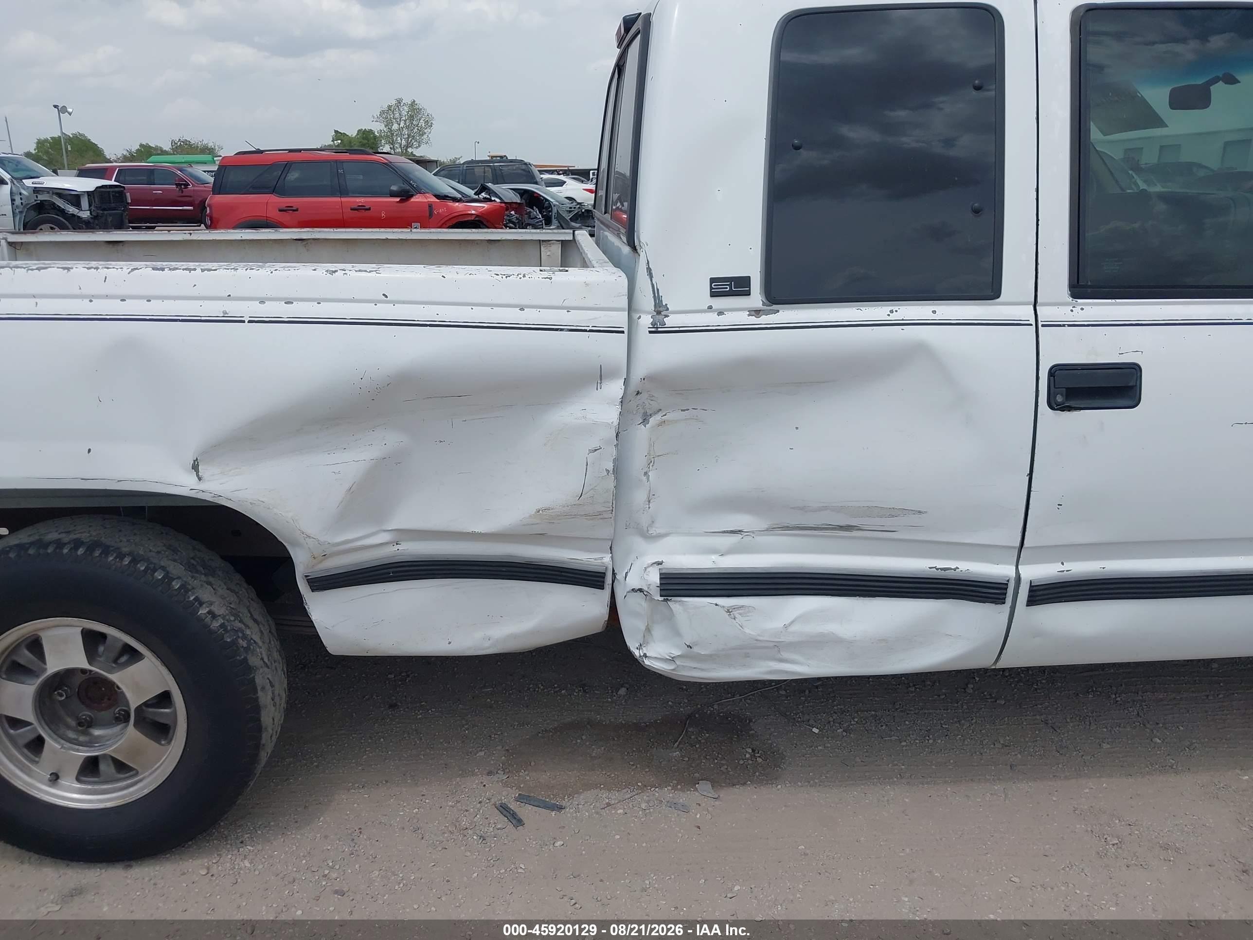 1996 Gmc Sierra C1500 White vin: 2GTEC19M4T1547550