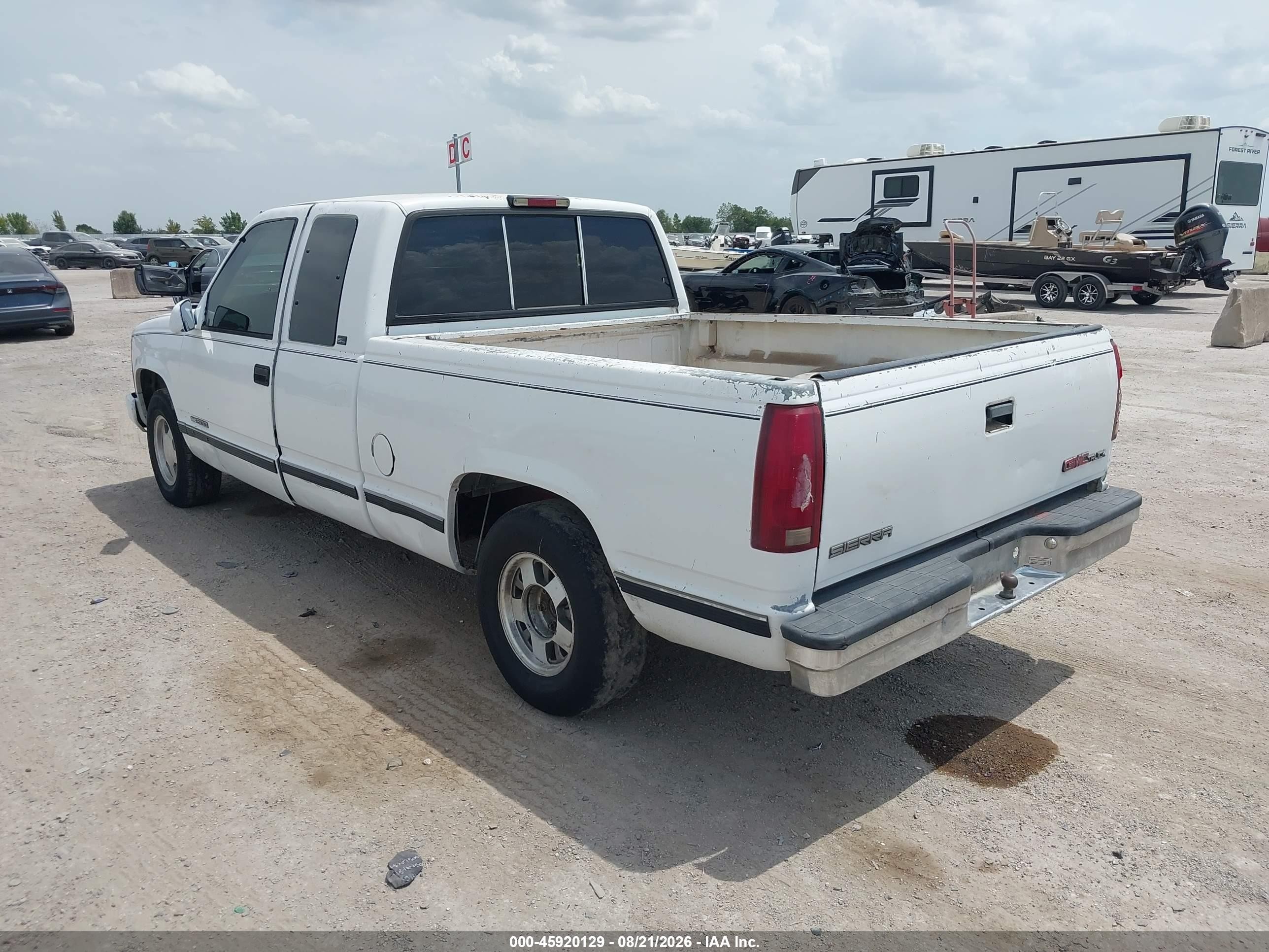1996 Gmc Sierra C1500 White vin: 2GTEC19M4T1547550
