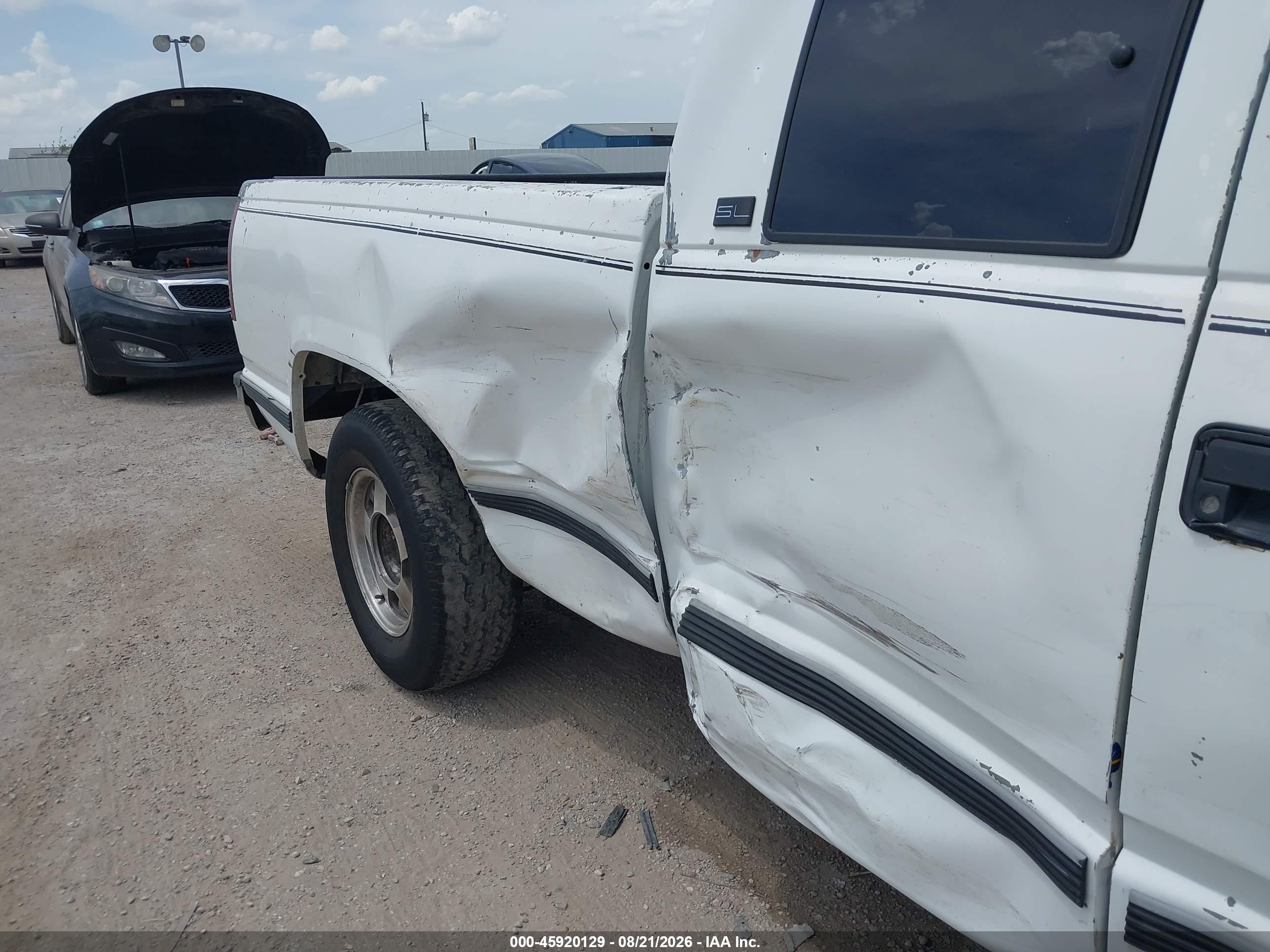 1996 Gmc Sierra C1500 White vin: 2GTEC19M4T1547550
