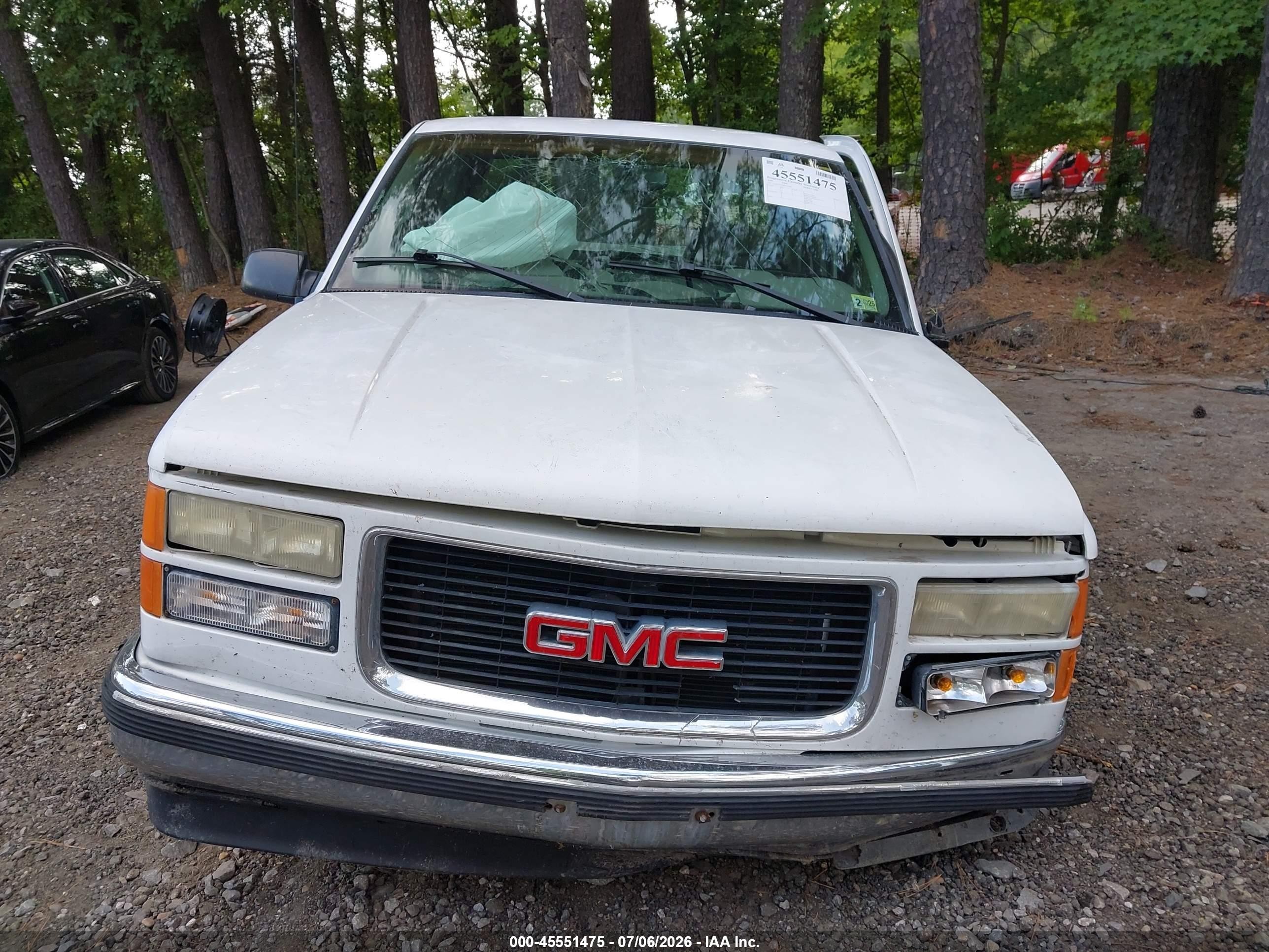 1998 Gmc Sierra 1500 Sl Wideside Белый vin: 2GTEC19M5W1555483