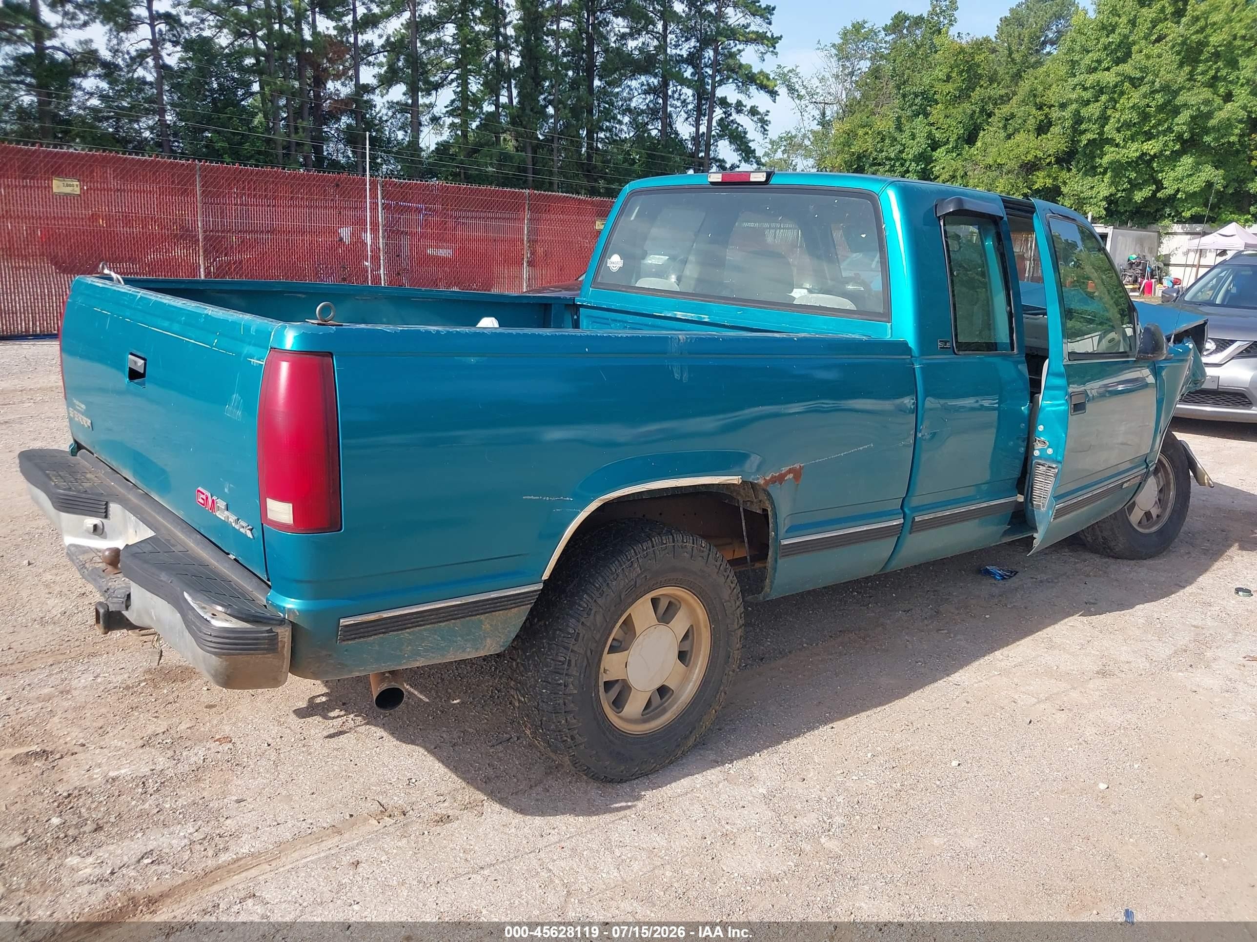 1996 Gmc Sierra C1500 Light Blue vin: 2GTEC19M6T1509611