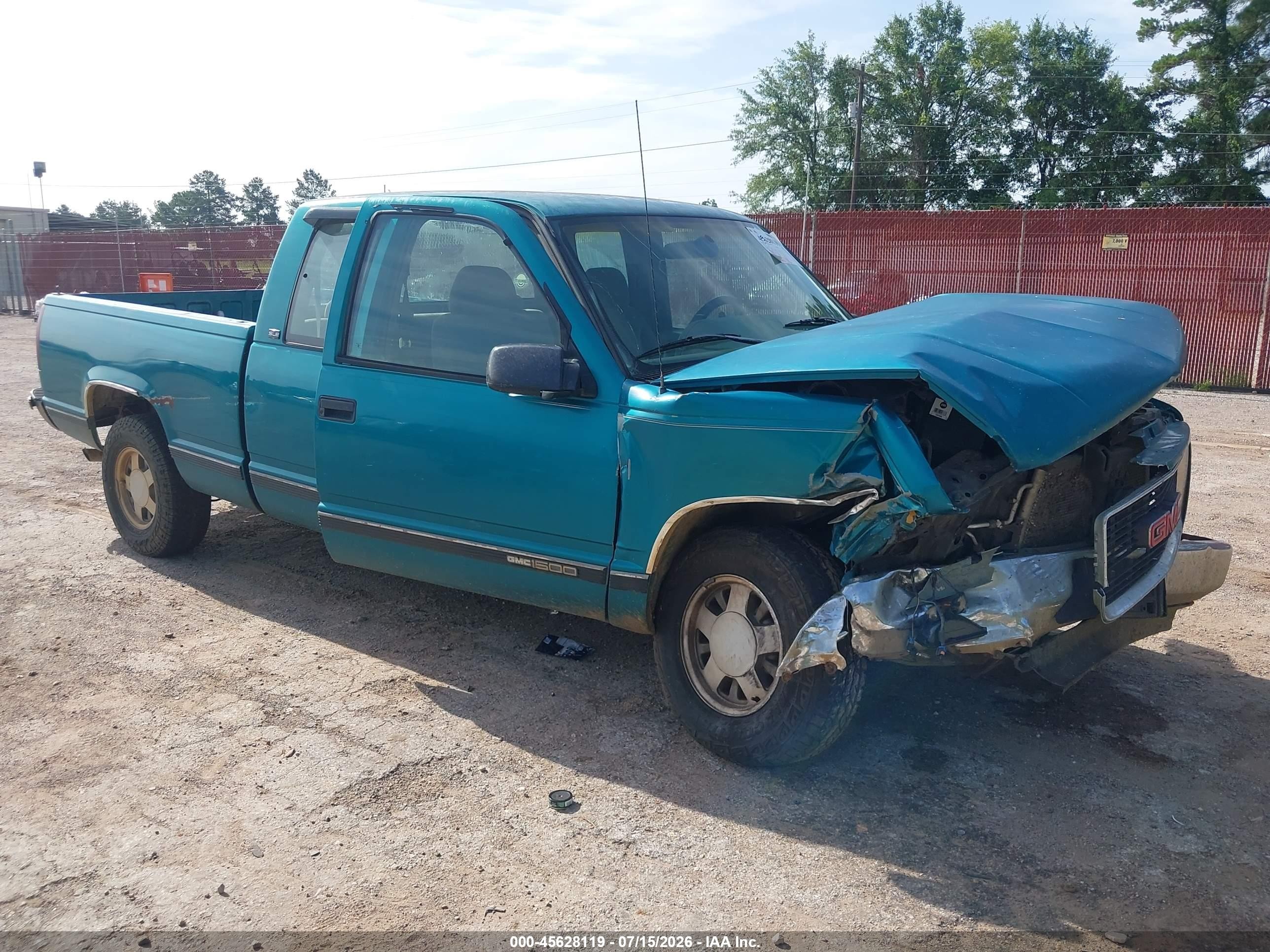 1996 Gmc Sierra C1500 Light Blue vin: 2GTEC19M6T1509611