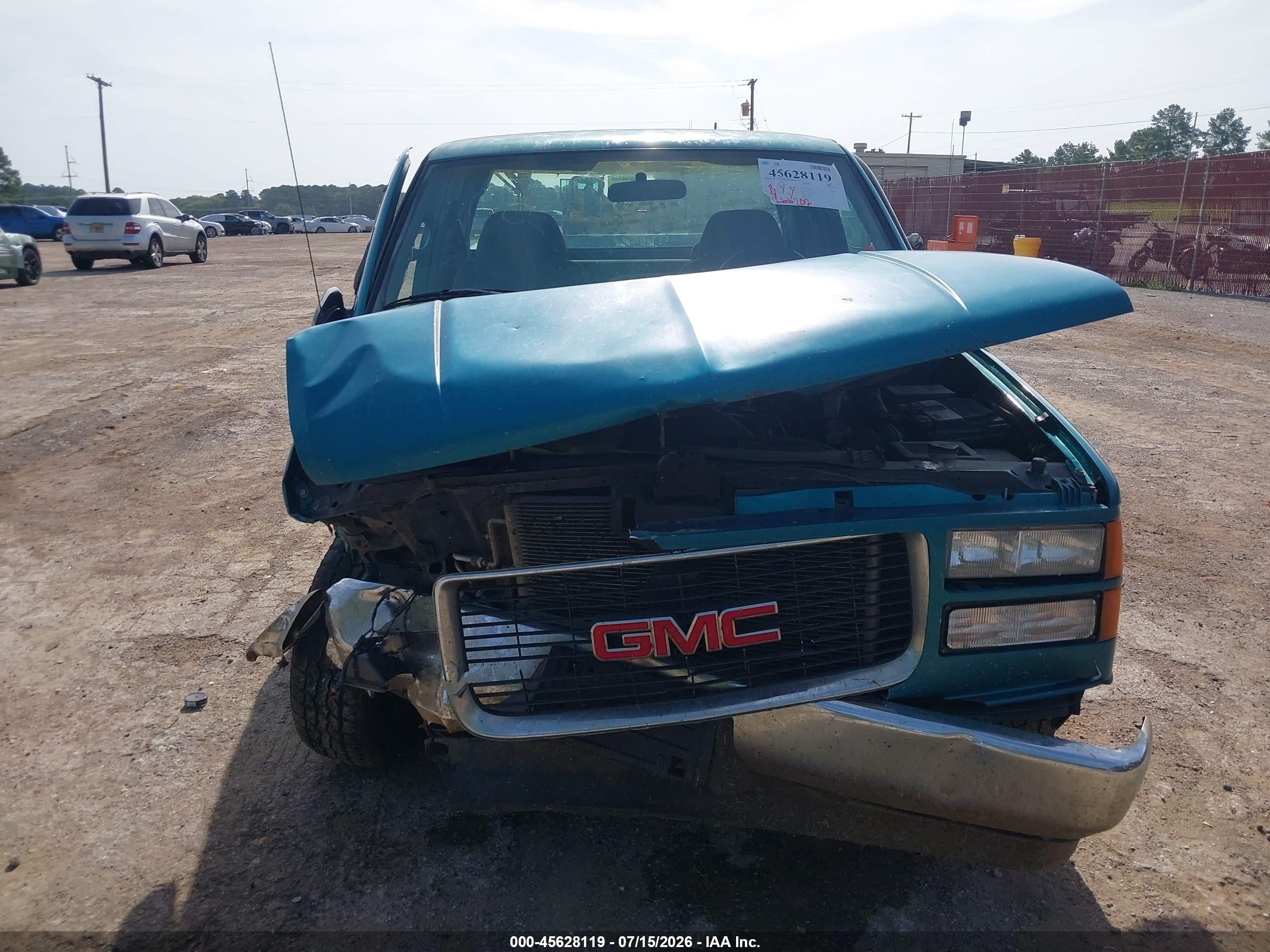 1996 Gmc Sierra C1500 Light Blue vin: 2GTEC19M6T1509611