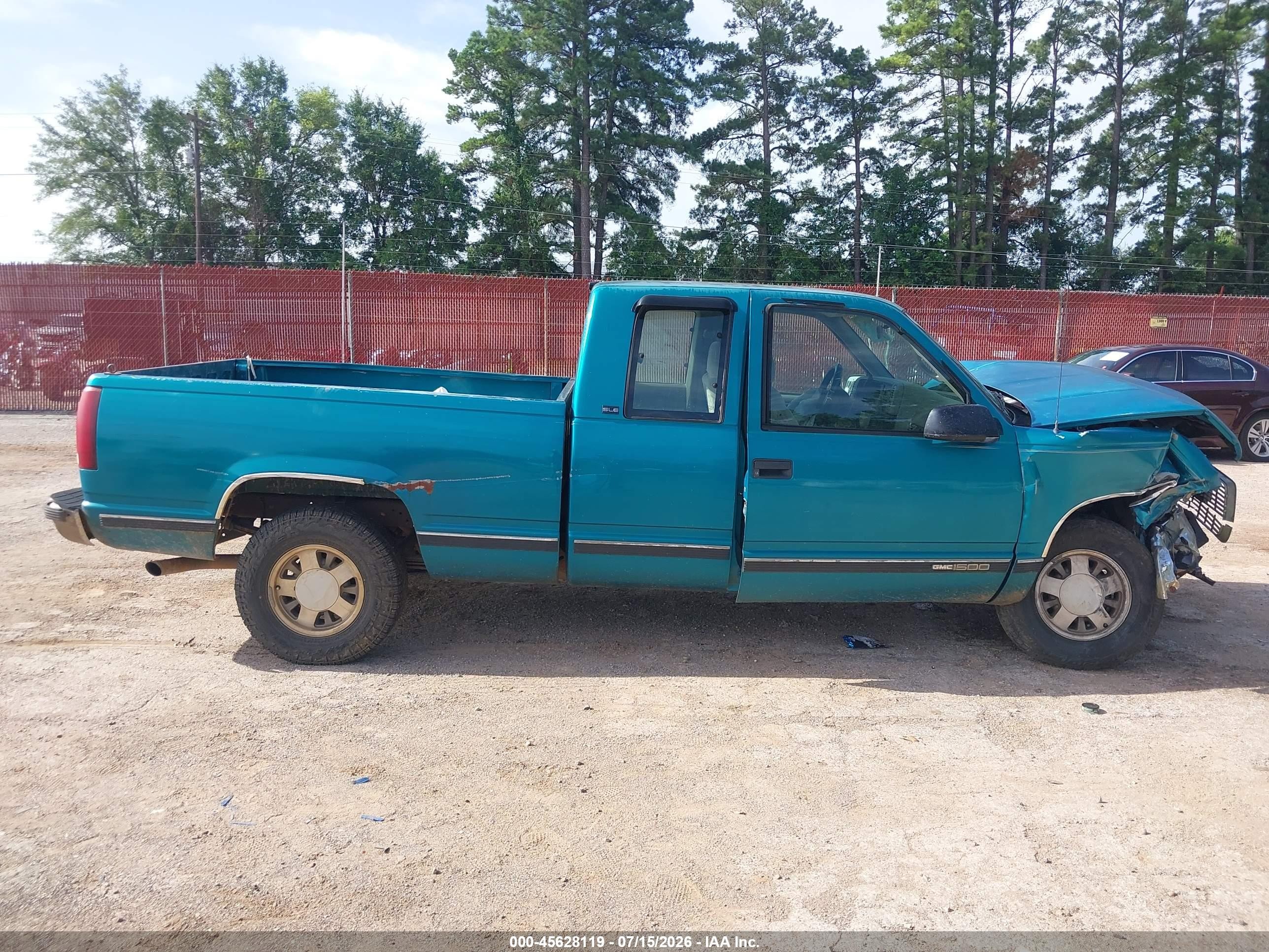 1996 Gmc Sierra C1500 Light Blue vin: 2GTEC19M6T1509611