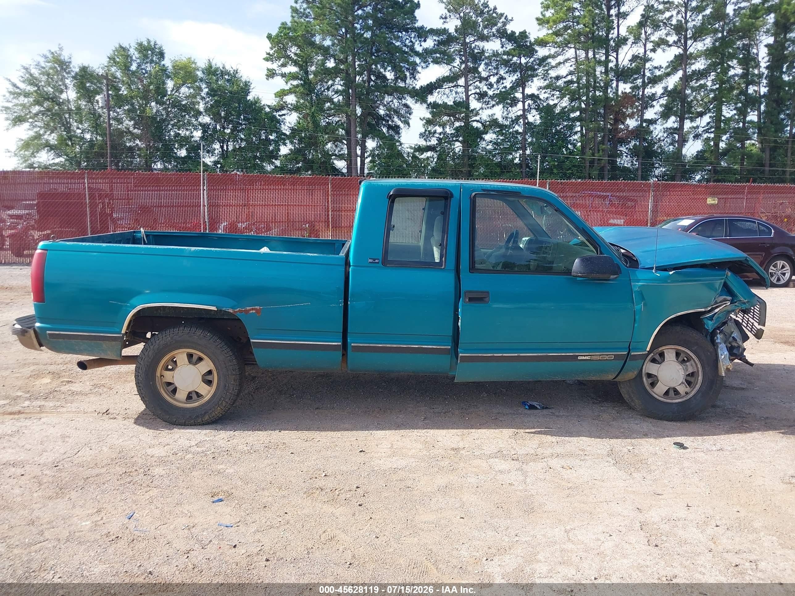 1996 Gmc Sierra C1500 Light Blue vin: 2GTEC19M6T1509611
