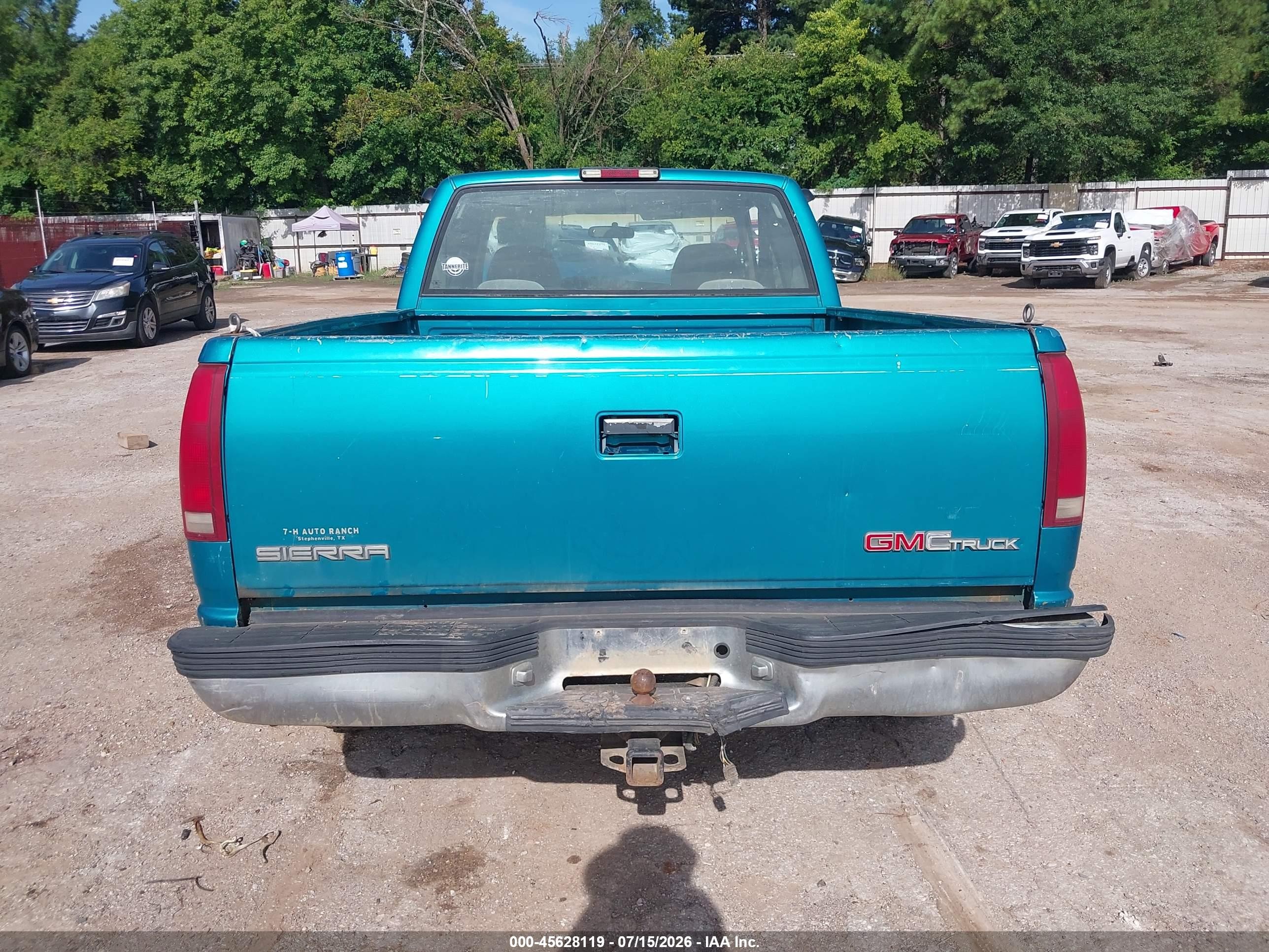 1996 Gmc Sierra C1500 Light Blue vin: 2GTEC19M6T1509611