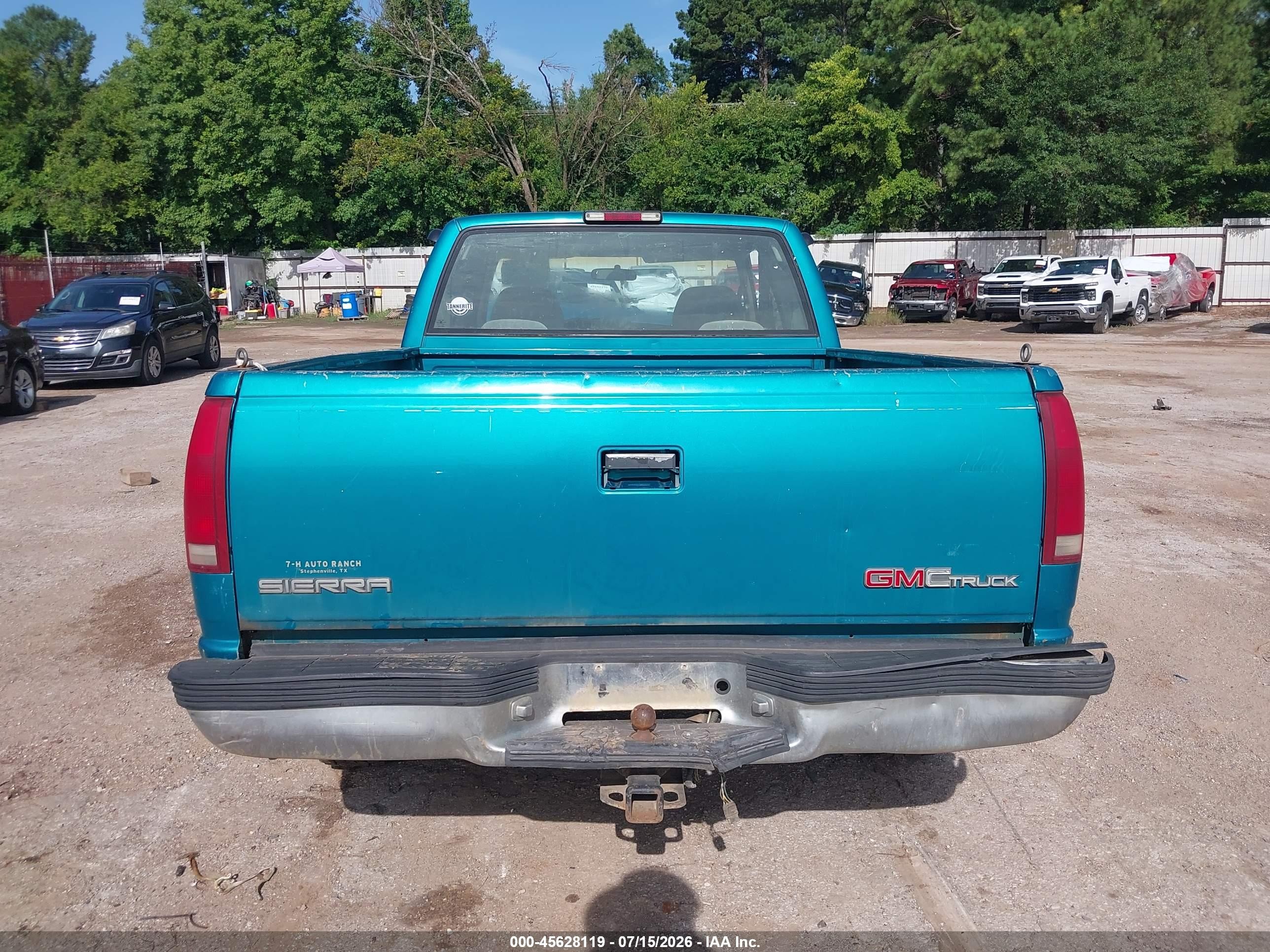 1996 Gmc Sierra C1500 Light Blue vin: 2GTEC19M6T1509611