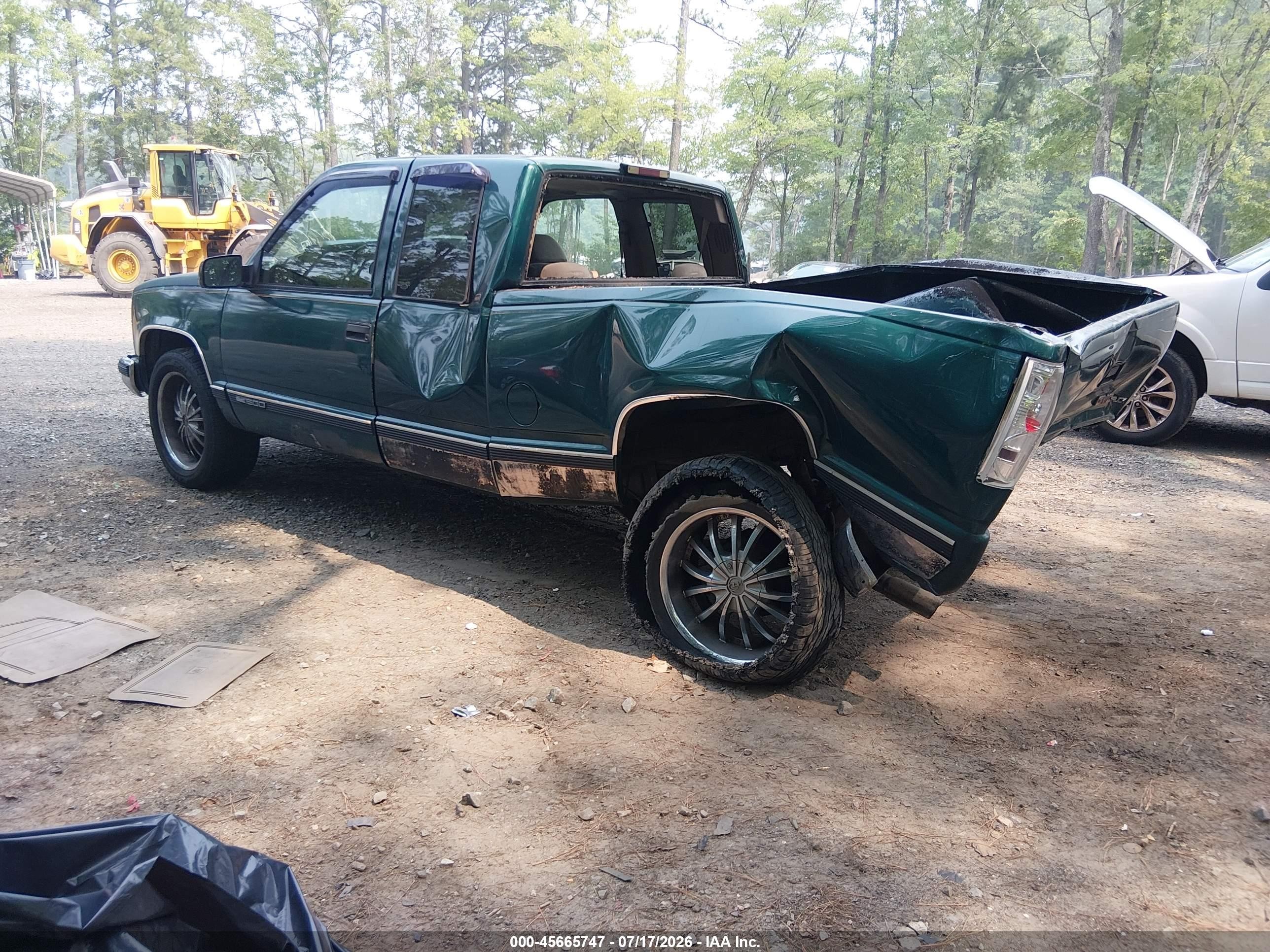 1997 Gmc Sierra 1500 Sl Wideside Зеленый vin: 2GTEC19R2V1544094