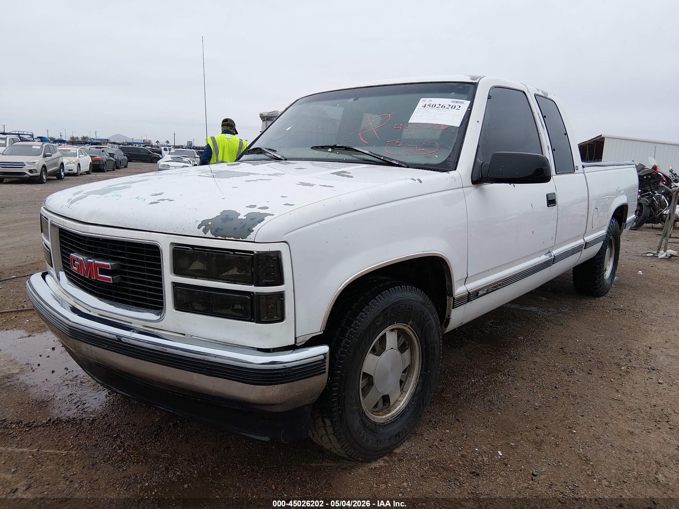 1997 Gmc Sierra 1500 Sl Wideside White vin: 2GTEC19R4V1538216