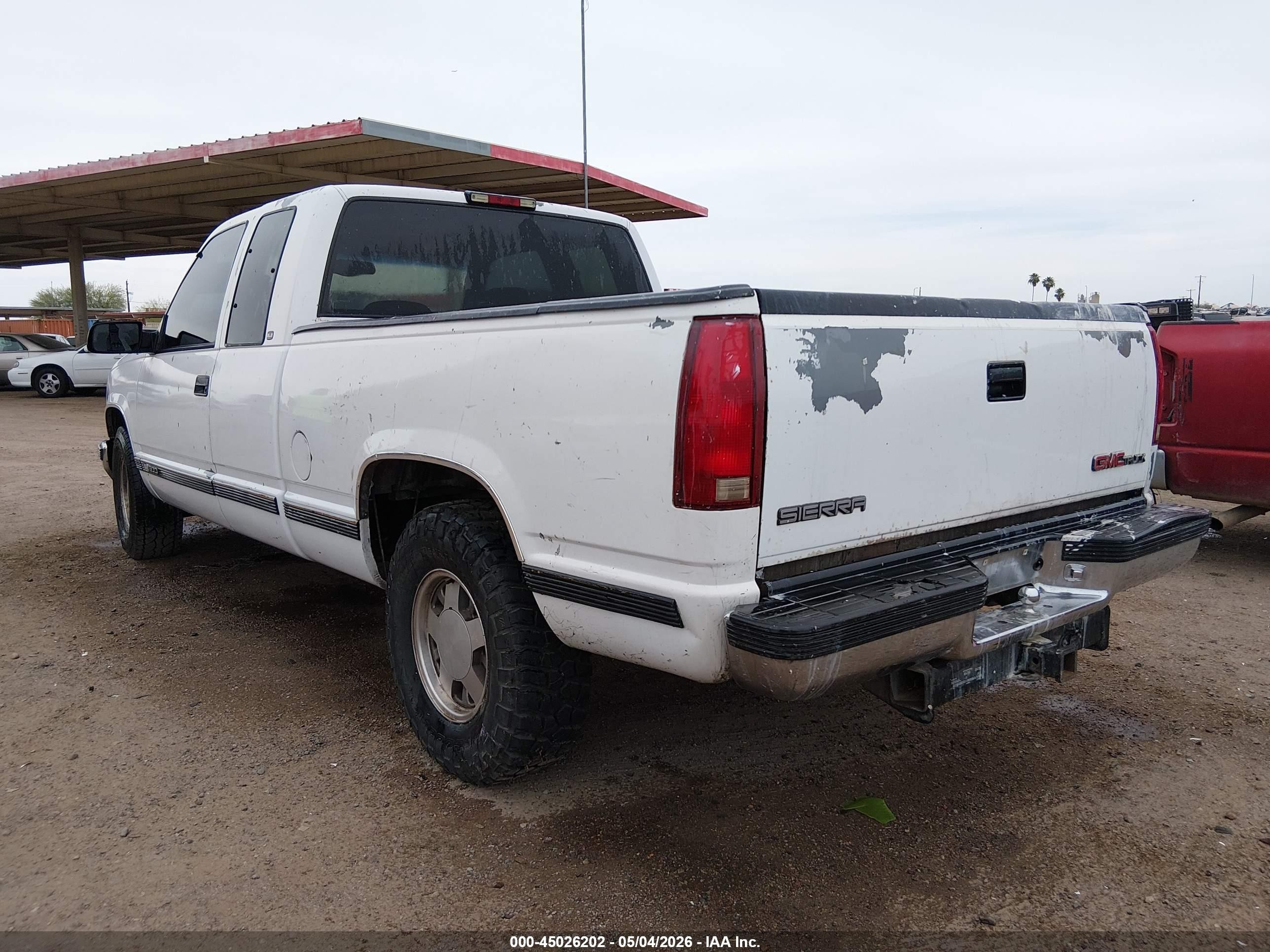 1997 Gmc Sierra 1500 Sl Wideside White vin: 2GTEC19R4V1538216