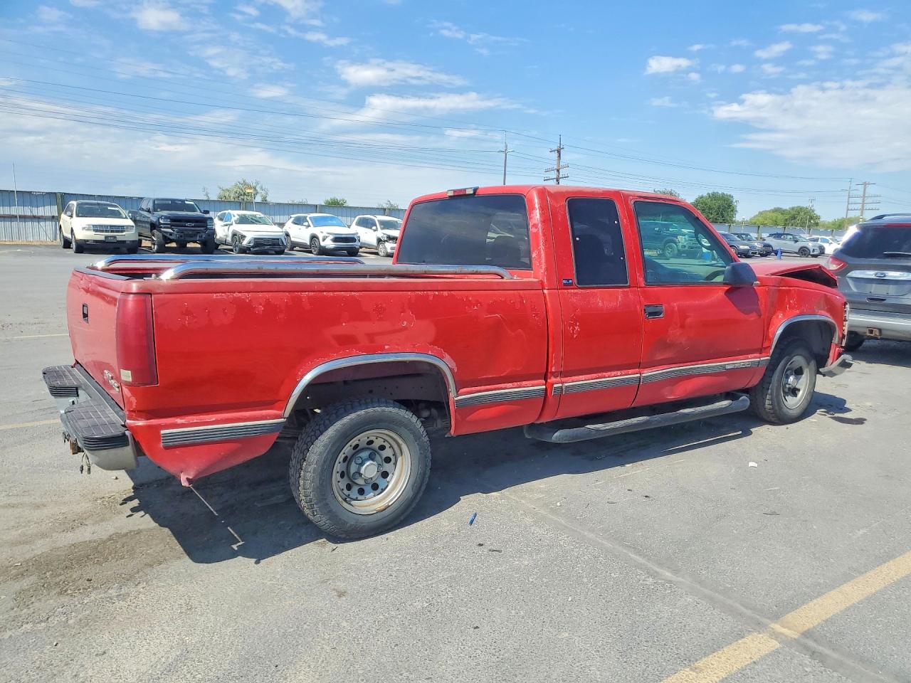 1996 Gmc Sierra C1500 Red vin: 2GTEC19R6T1545598