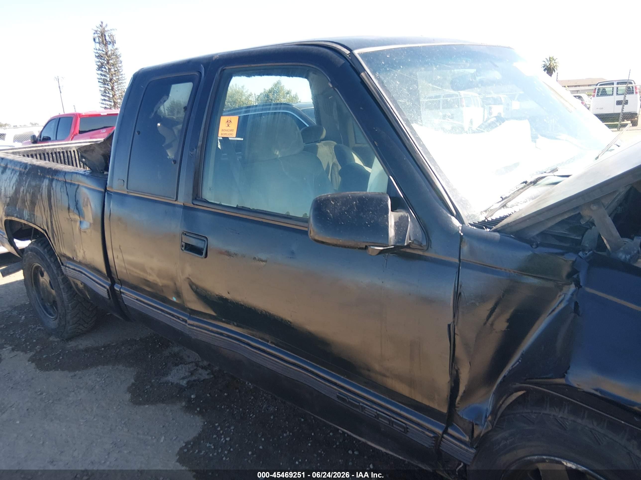 1998 Gmc Sierra 1500 Sl Wideside Black vin: 2GTEC19R6W1548781
