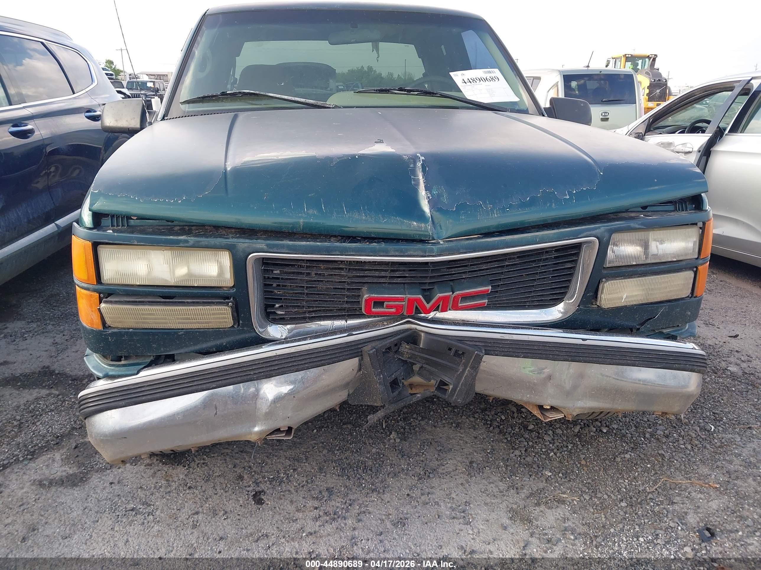 1996 Gmc Sierra C1500 Green vin: 2GTEC19R8T1512537