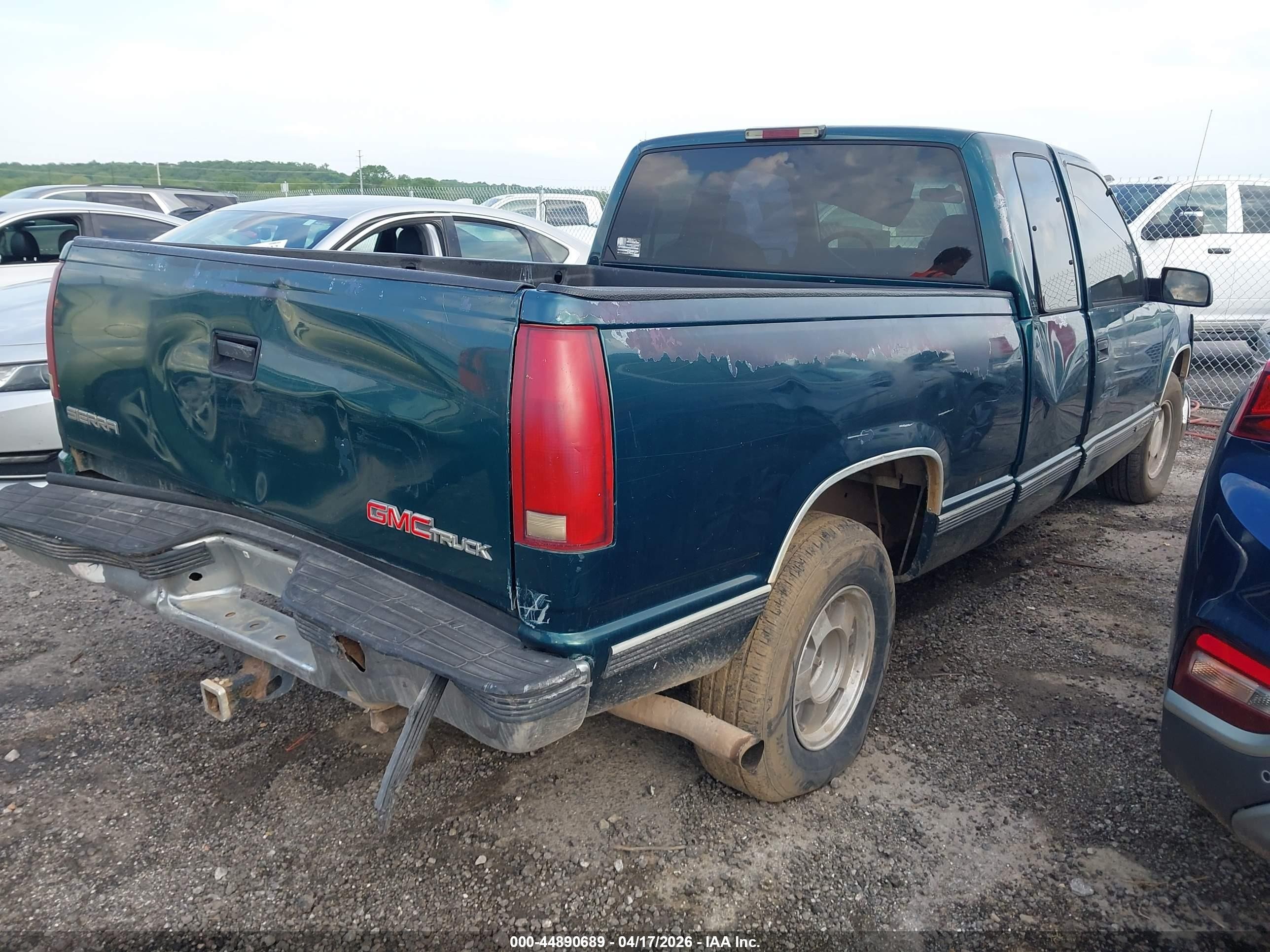 1996 Gmc Sierra C1500 Green vin: 2GTEC19R8T1512537