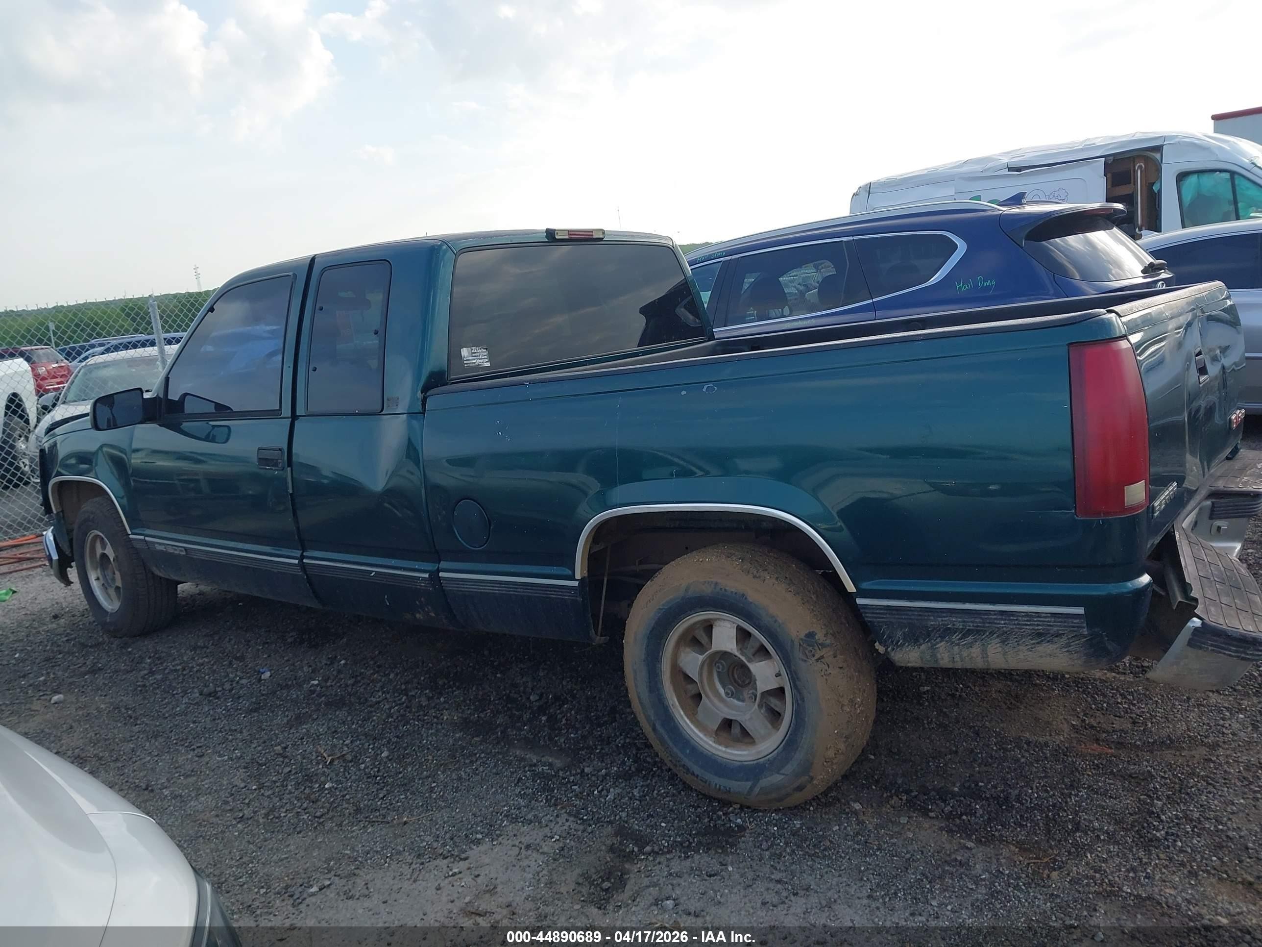 1996 Gmc Sierra C1500 Green vin: 2GTEC19R8T1512537