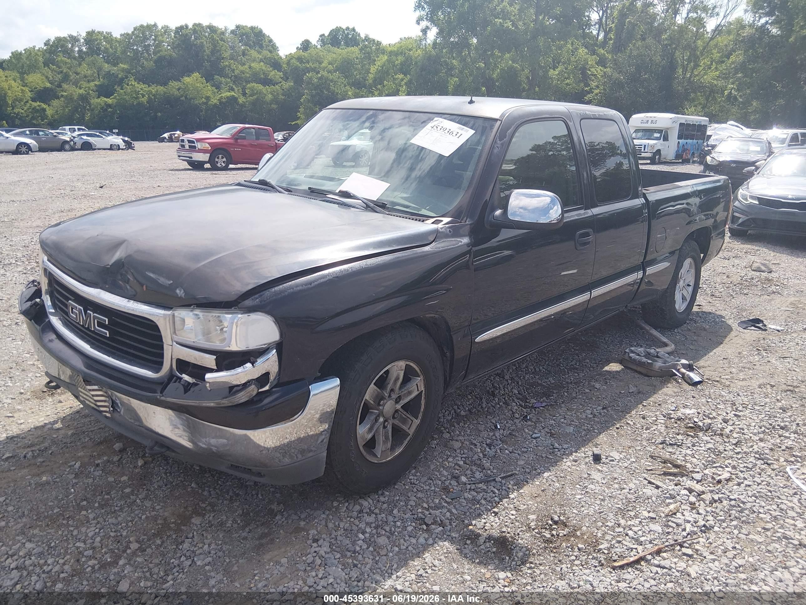 2001 Gmc Sierra 1500 Sle Black vin: 2GTEC19T111328209