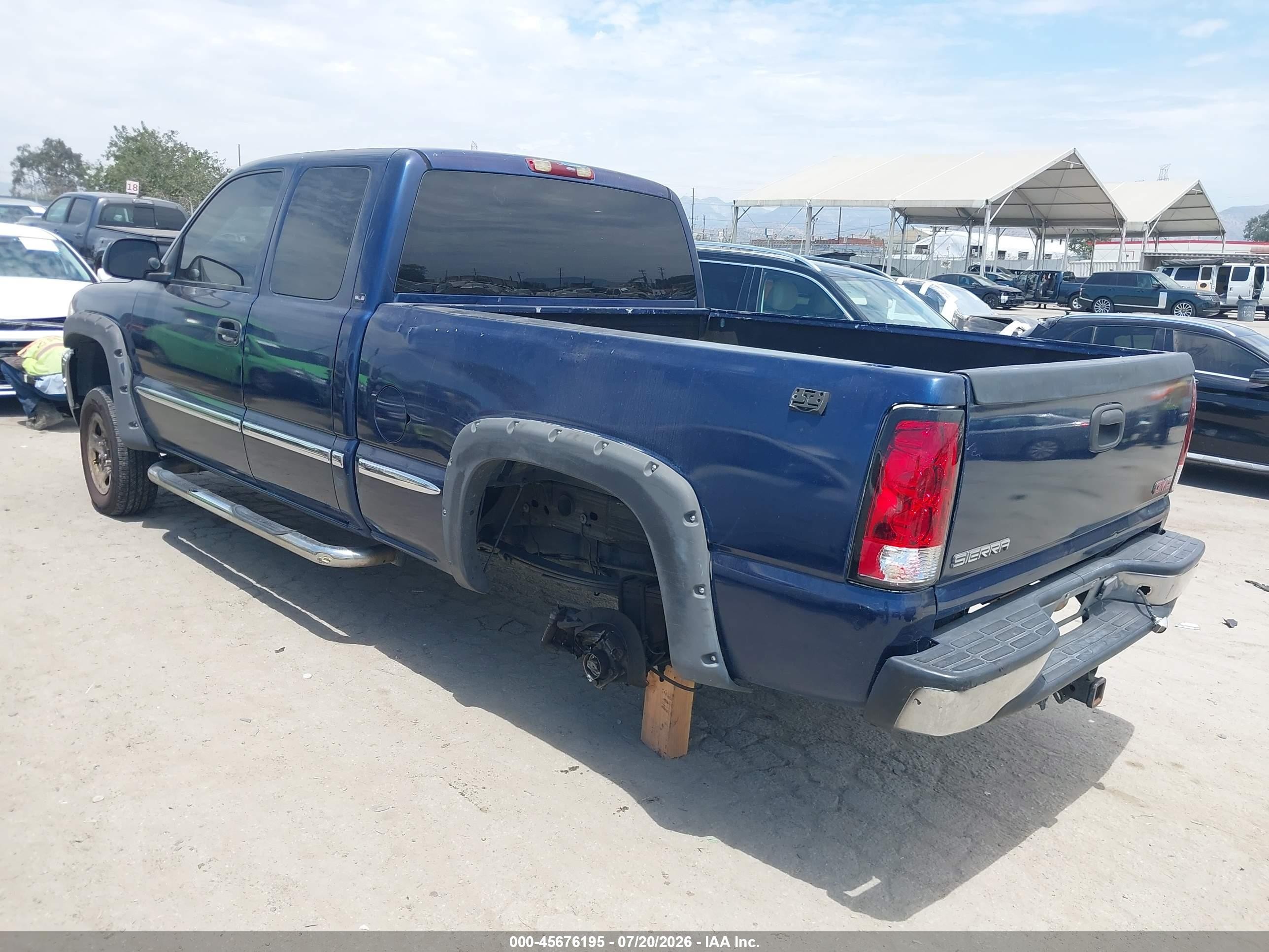2001 Gmc Sierra 1500 Sle Dark Blue vin: 2GTEC19T111351117
