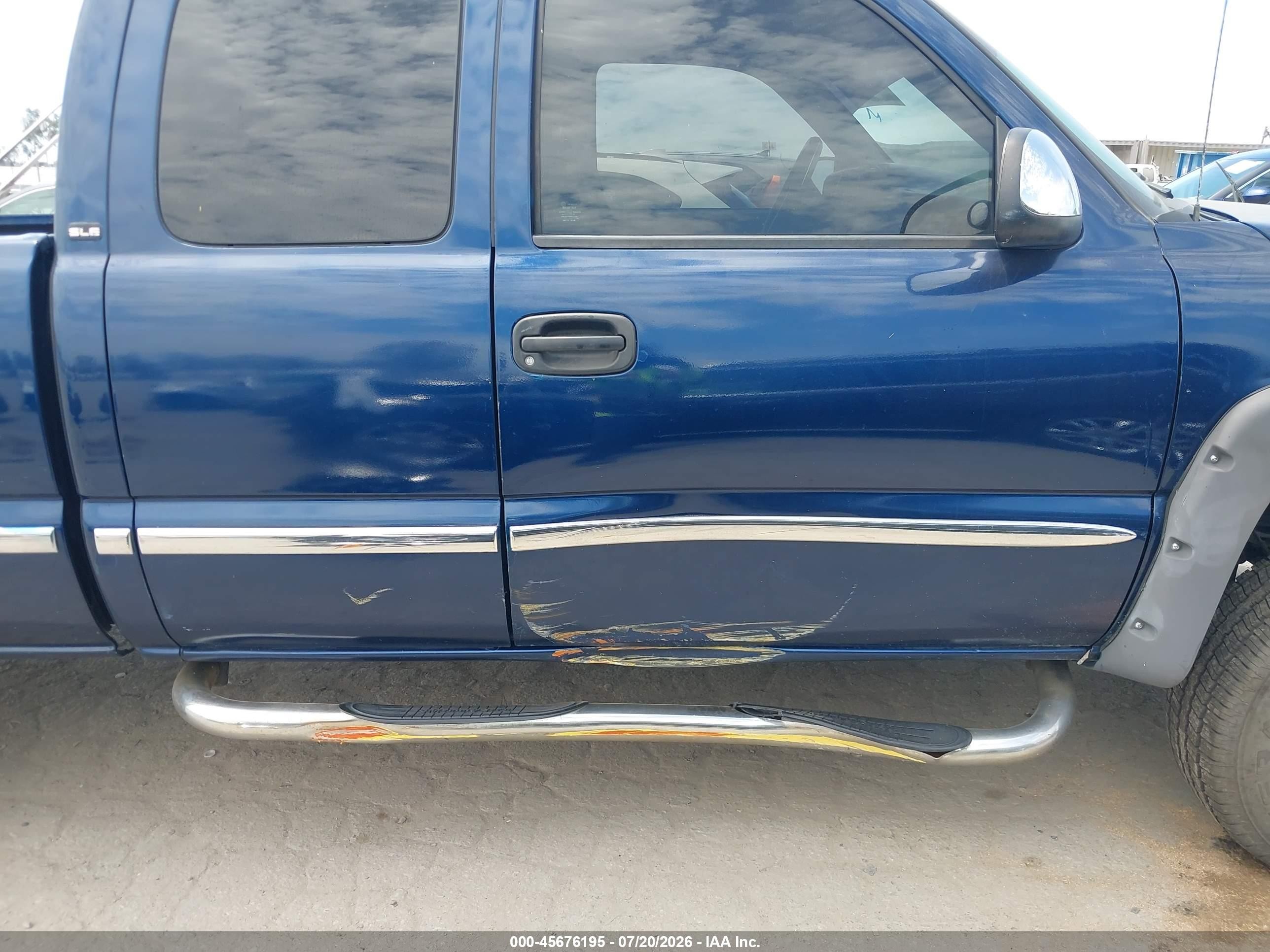 2001 Gmc Sierra 1500 Sle Dark Blue vin: 2GTEC19T111351117