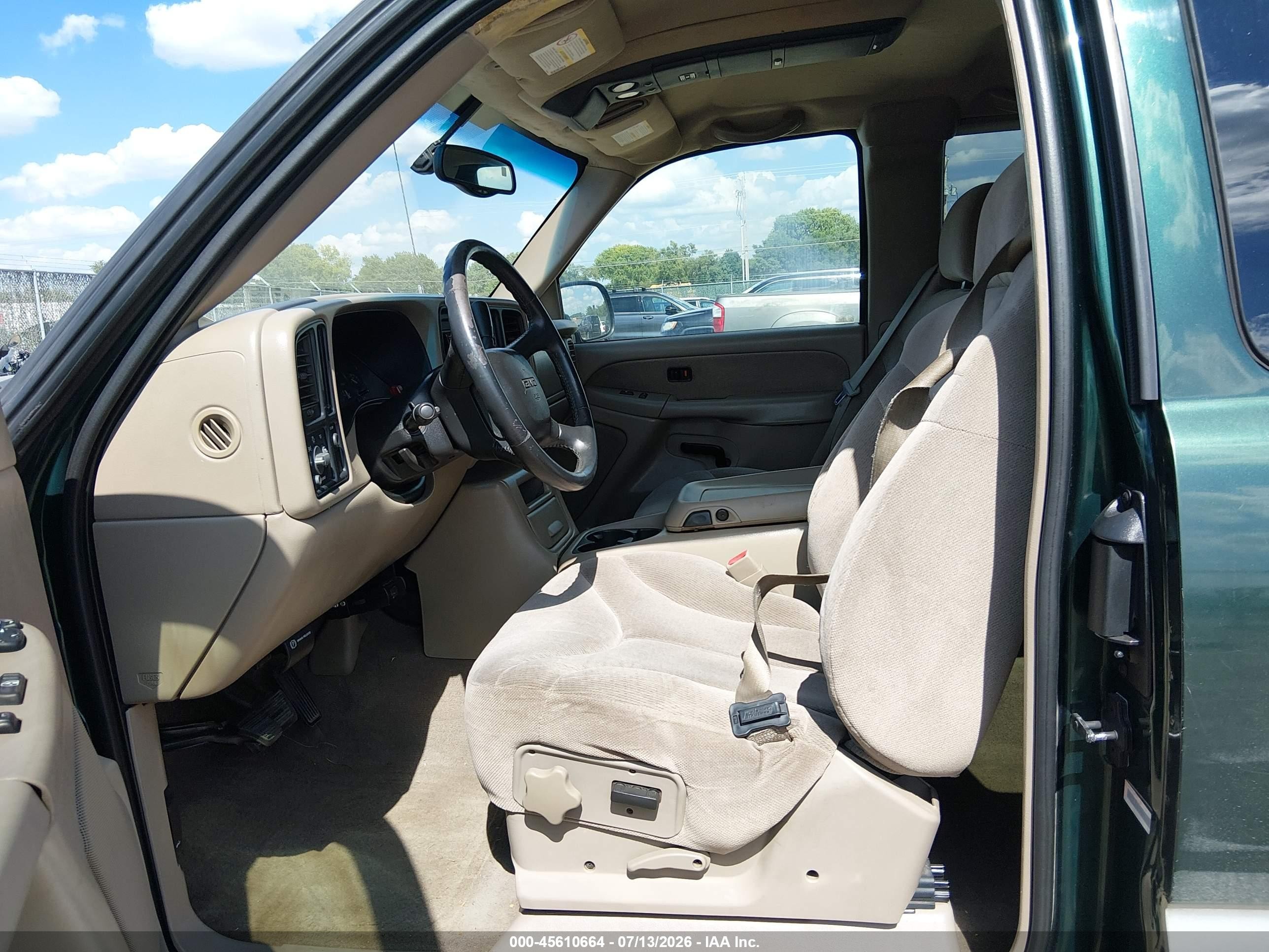 2002 Gmc Sierra 1500 Sle Green vin: 2GTEC19T121166003