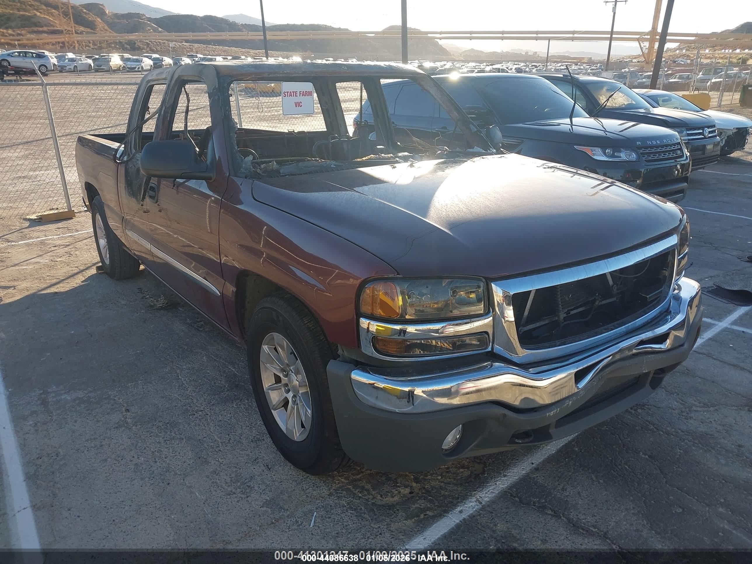 2003 Gmc Sierra 1500 Sle Burgundy vin: 2GTEC19T131386405