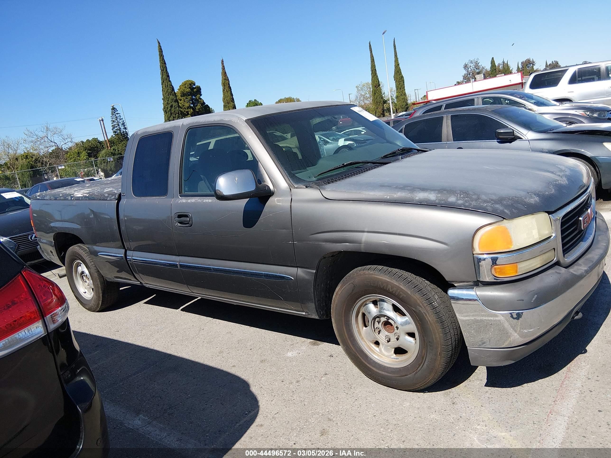 2000 Gmc Sierra 1500 Sle Gray vin: 2GTEC19T2Y1305581