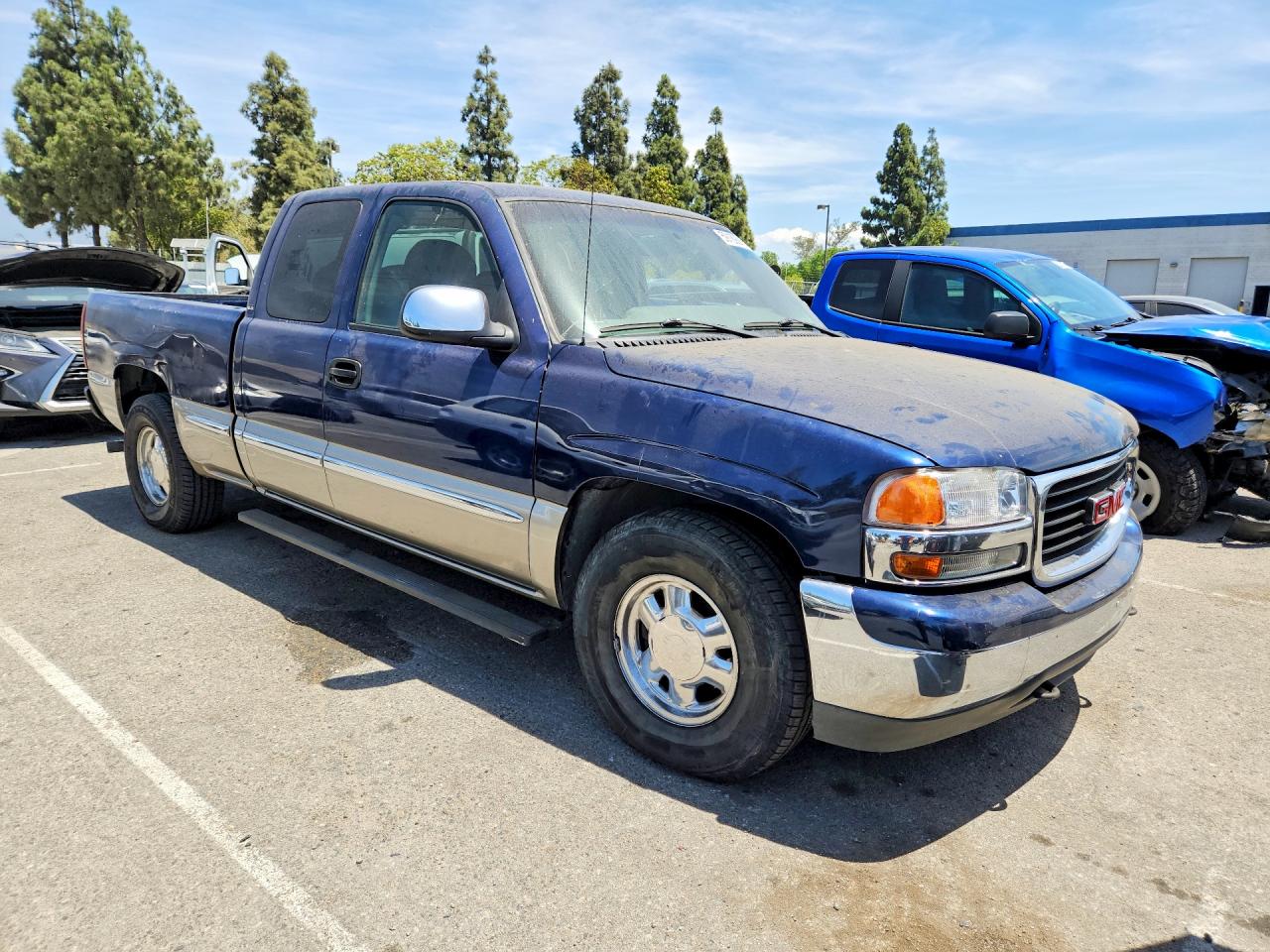 2000 Gmc New Sierra C1500 Blue vin: 2GTEC19T2Y1315625