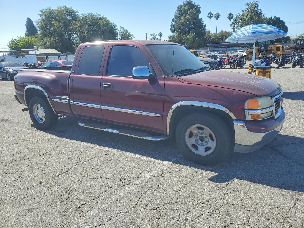 2001 Gmc Sierra Maroon vin: 2GTEC19T311222375