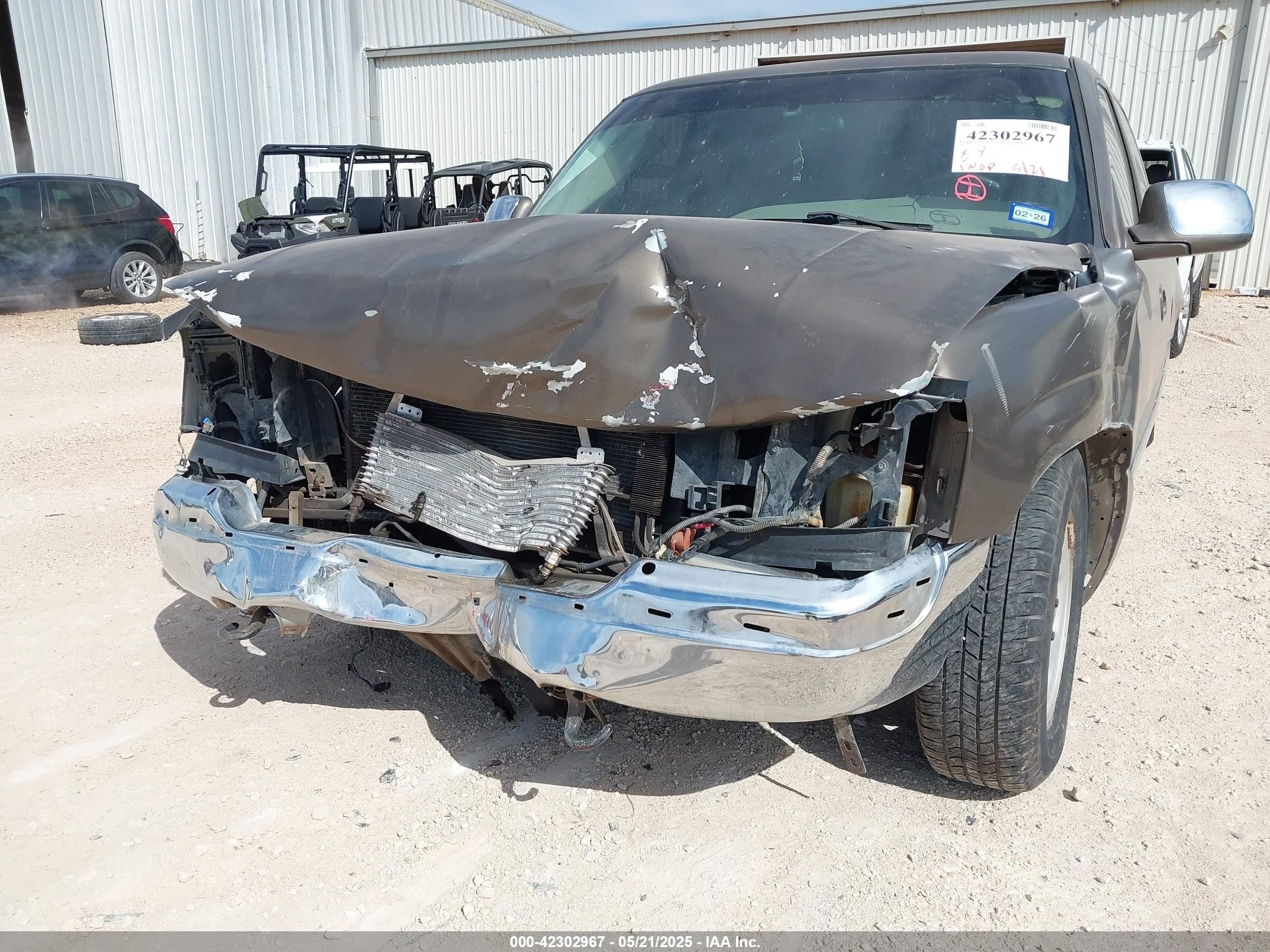 2002 Gmc Sierra 1500 Sle Brown vin: 2GTEC19T321146559
