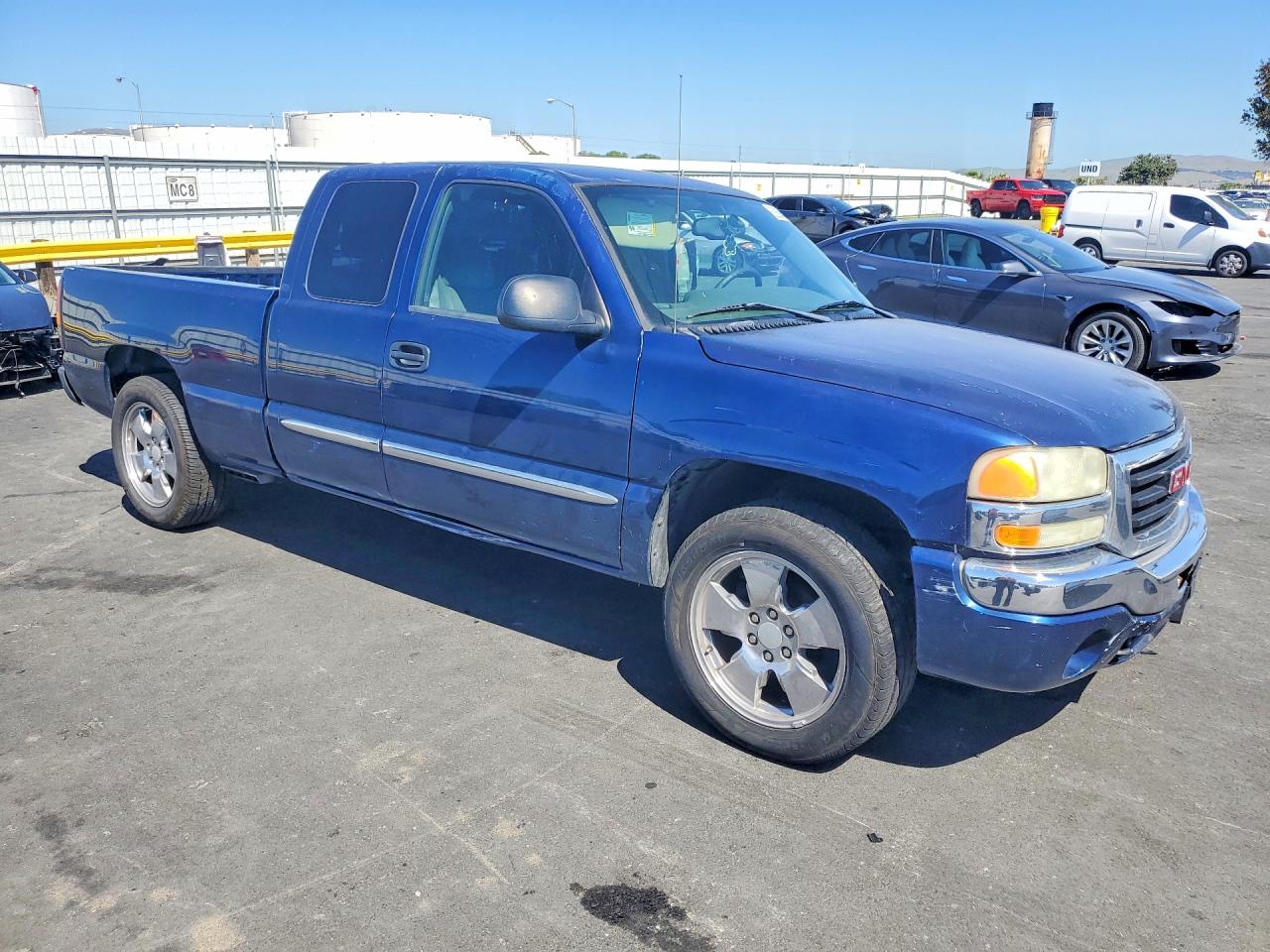 2004 Gmc New Sierra C1500 Blue vin: 2GTEC19T341383572