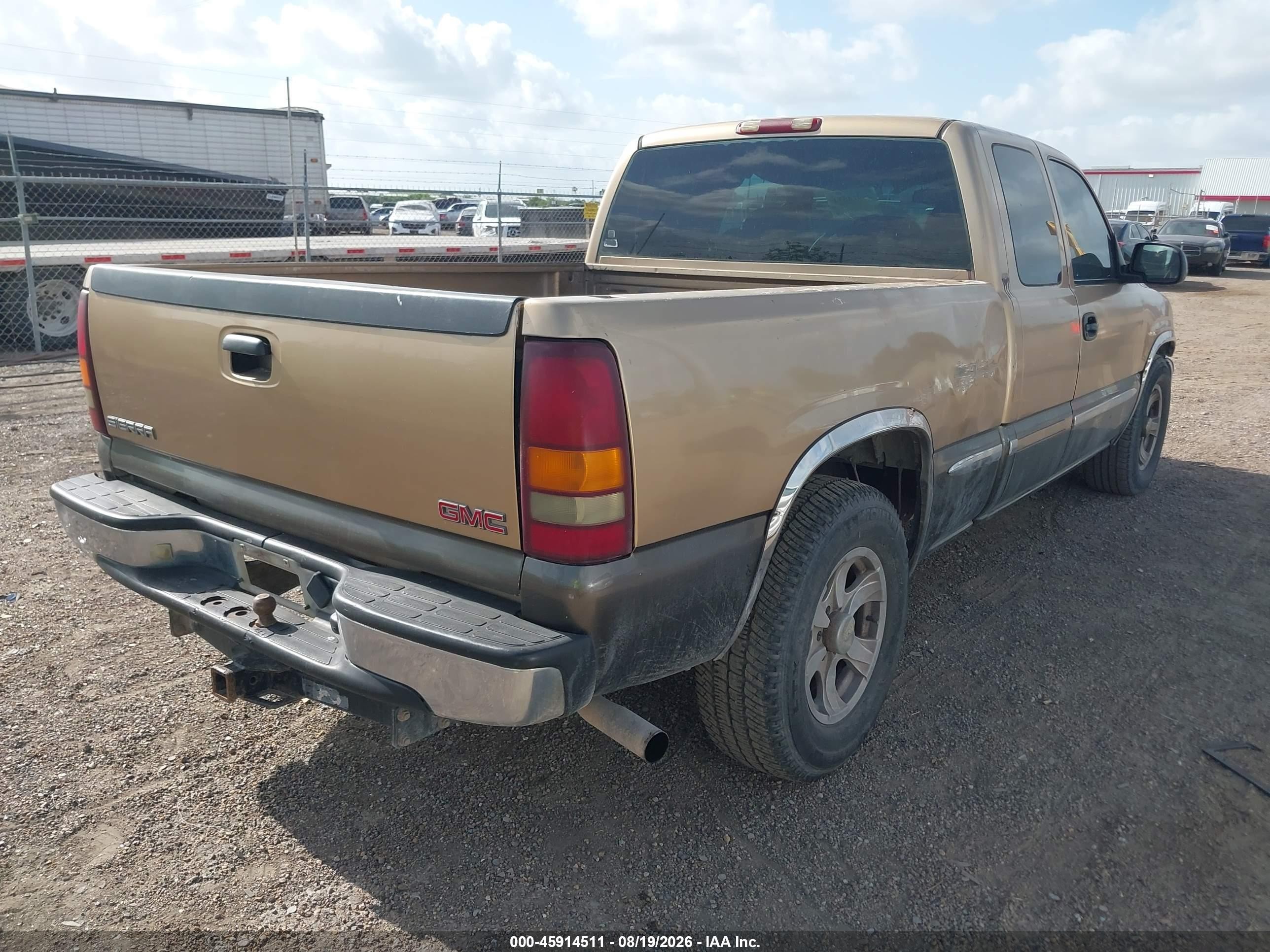 2001 Gmc Sierra 1500 Sle Gold vin: 2GTEC19T411211630