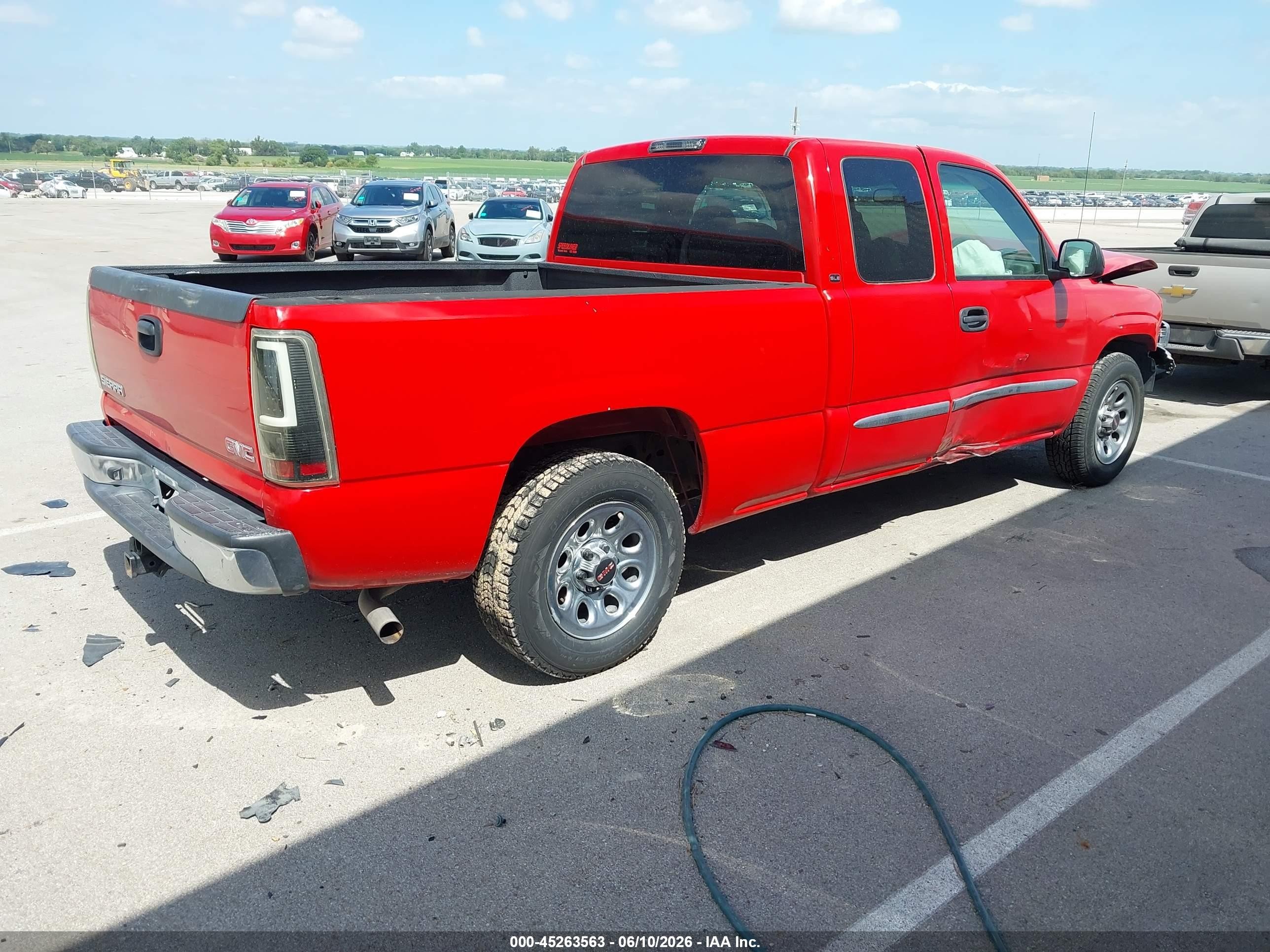 2005 Gmc Sierra 1500 Sle Красный vin: 2GTEC19T451184015
