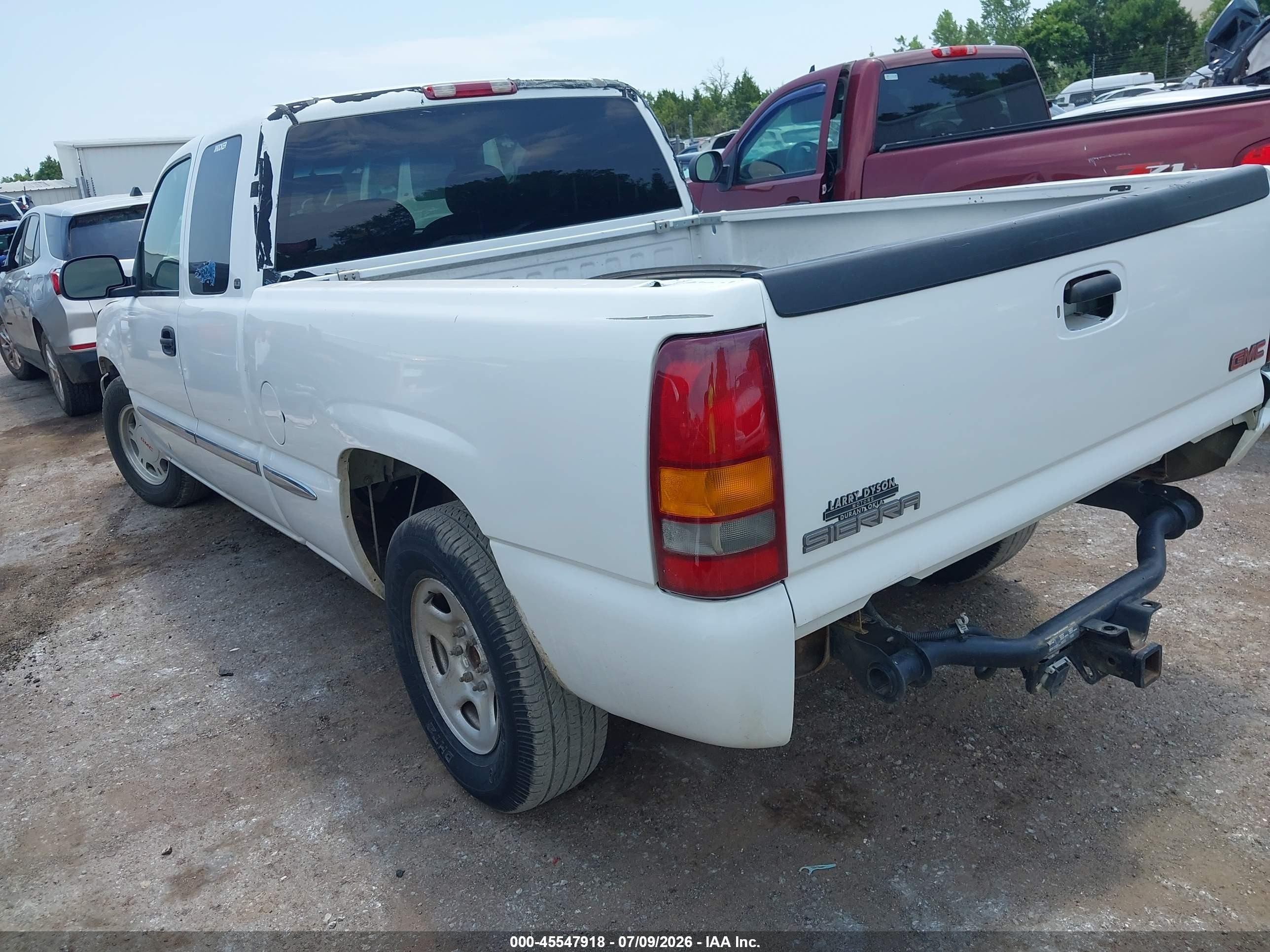2000 Gmc Sierra 1500 Sle White vin: 2GTEC19T4Y1221486