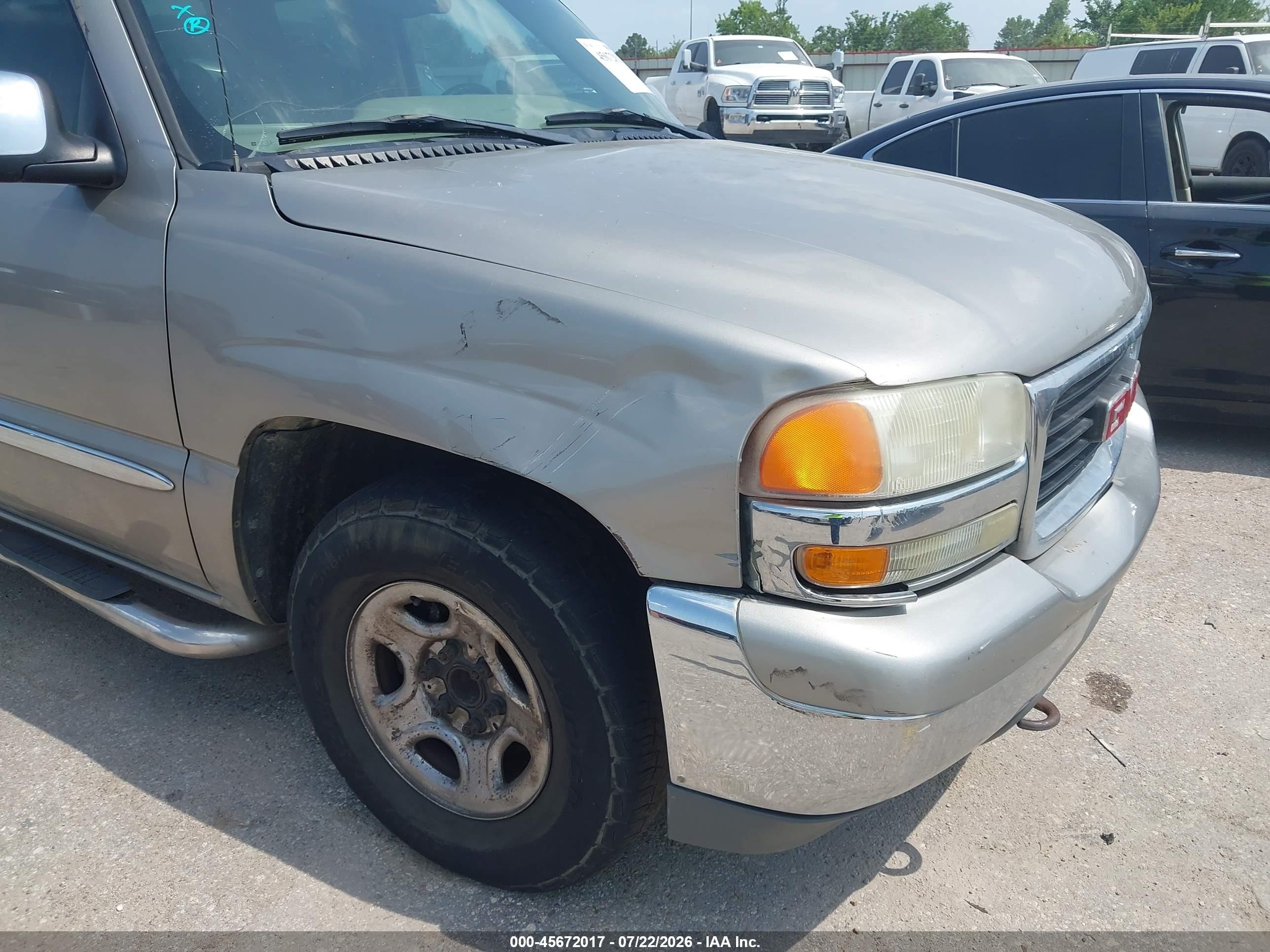 2002 Gmc Sierra 1500 Sle Beige vin: 2GTEC19T521280151