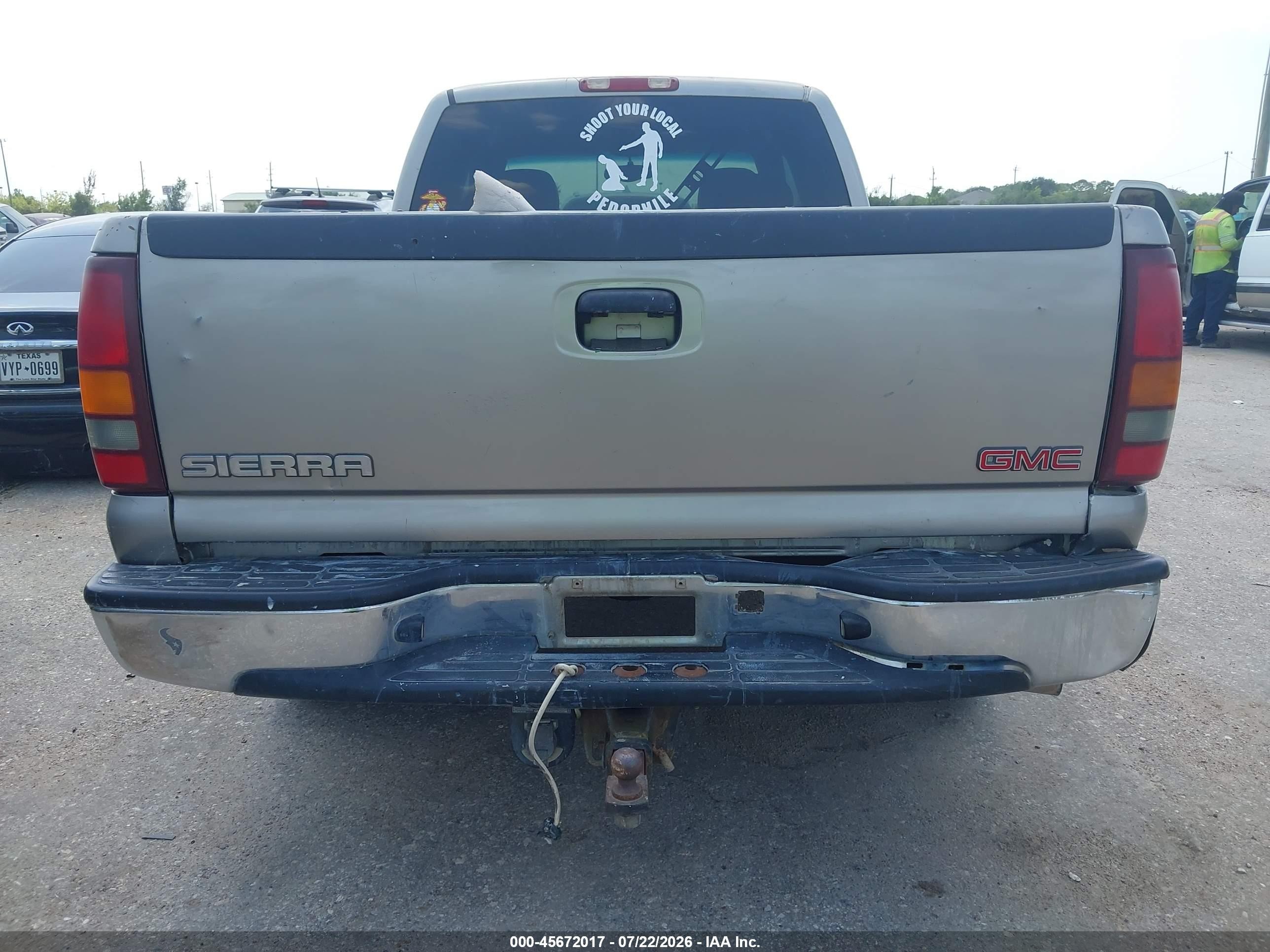 2002 Gmc Sierra 1500 Sle Beige vin: 2GTEC19T521280151