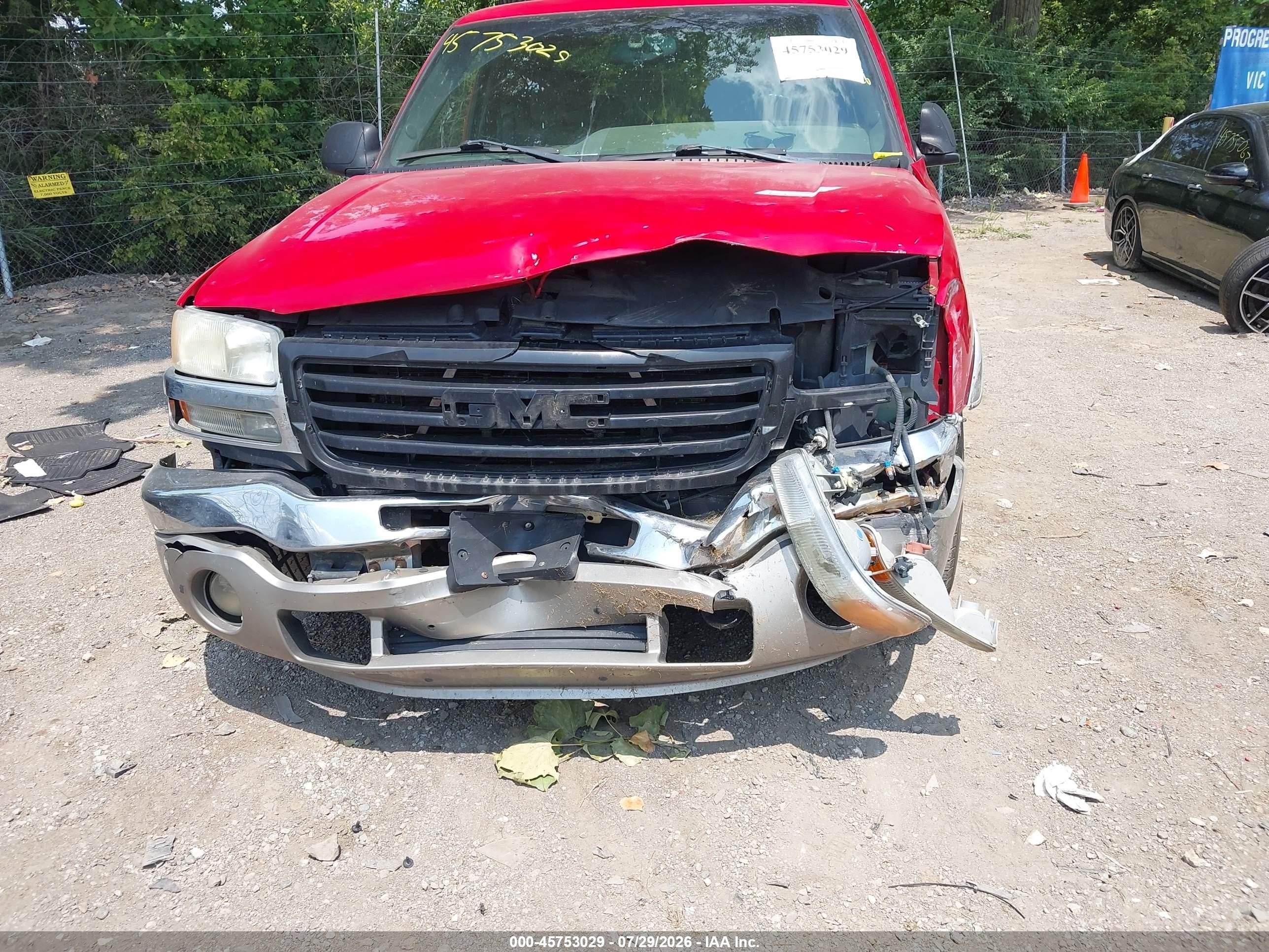 2003 Gmc Sierra 1500 Sle Red vin: 2GTEC19T531179385