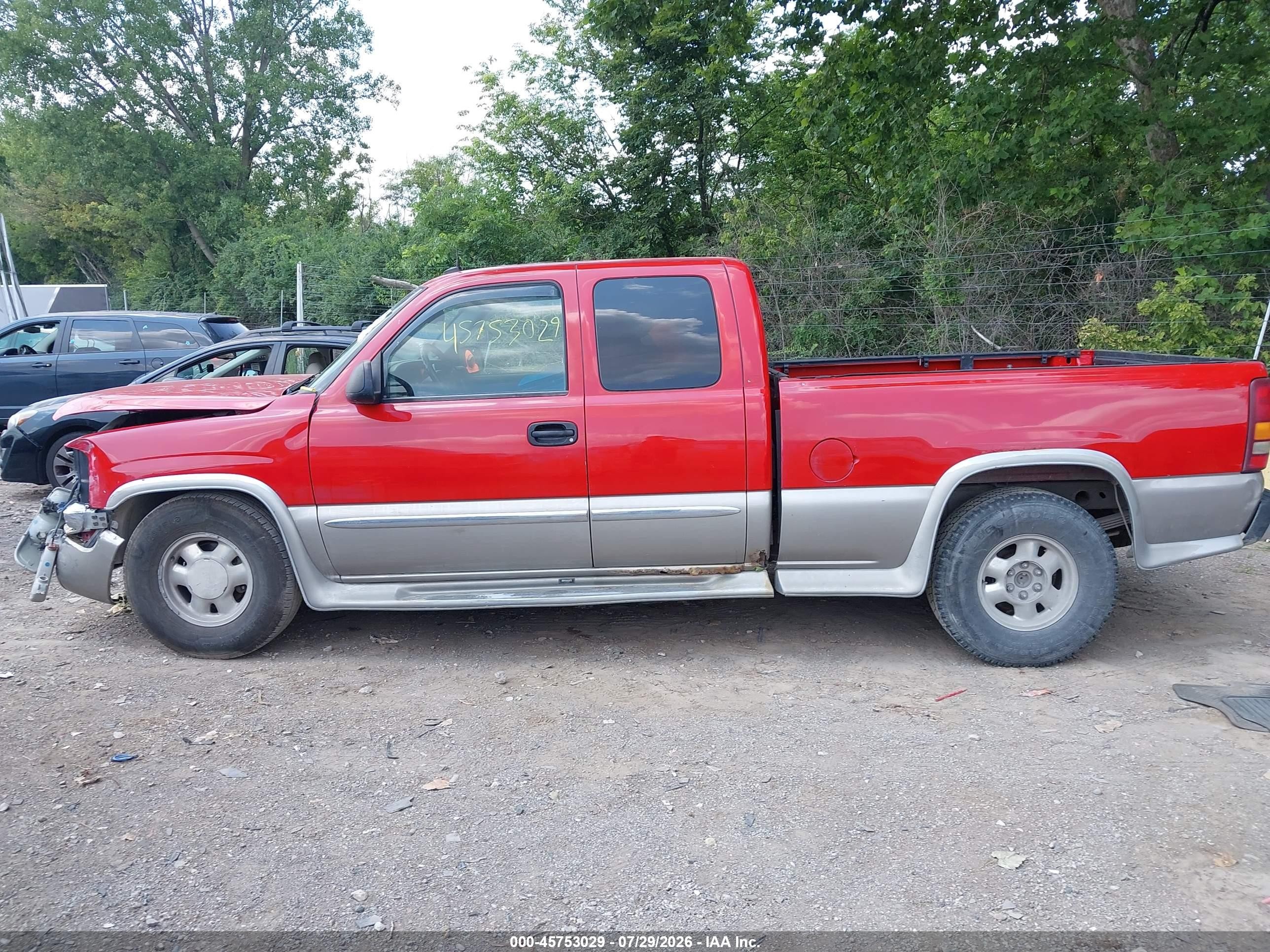 2003 Gmc Sierra 1500 Sle Red vin: 2GTEC19T531179385